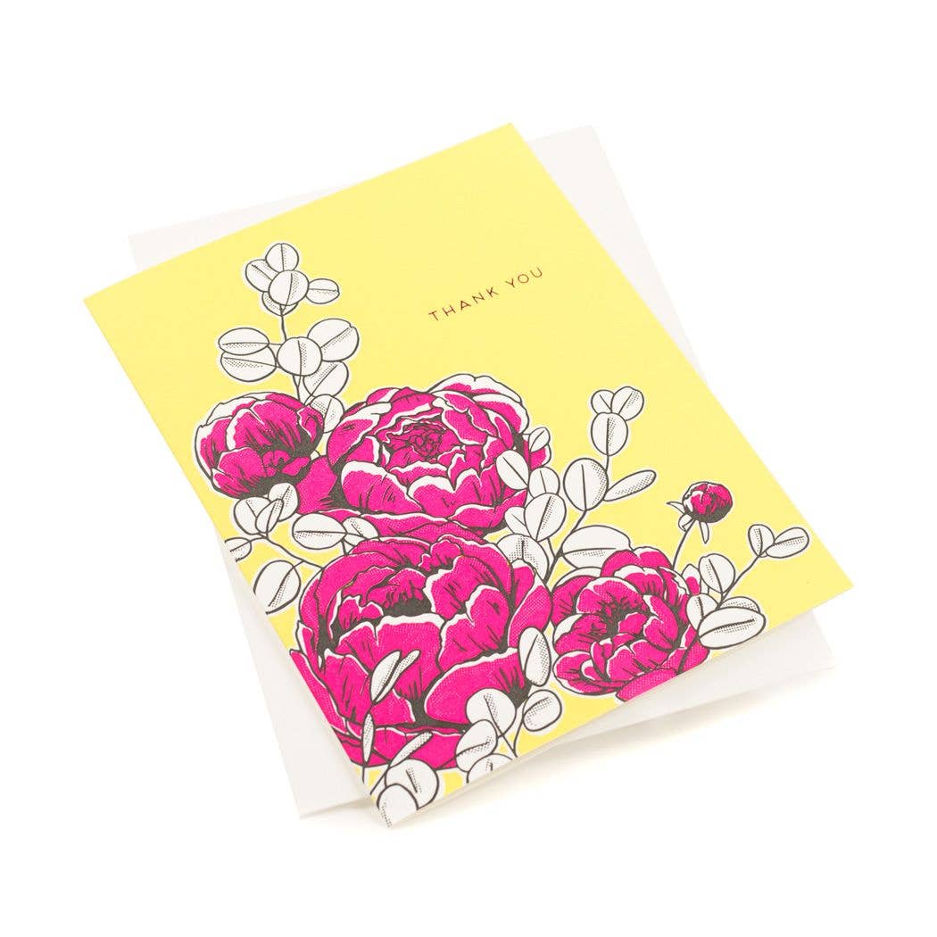 Peonies Card: Single Card