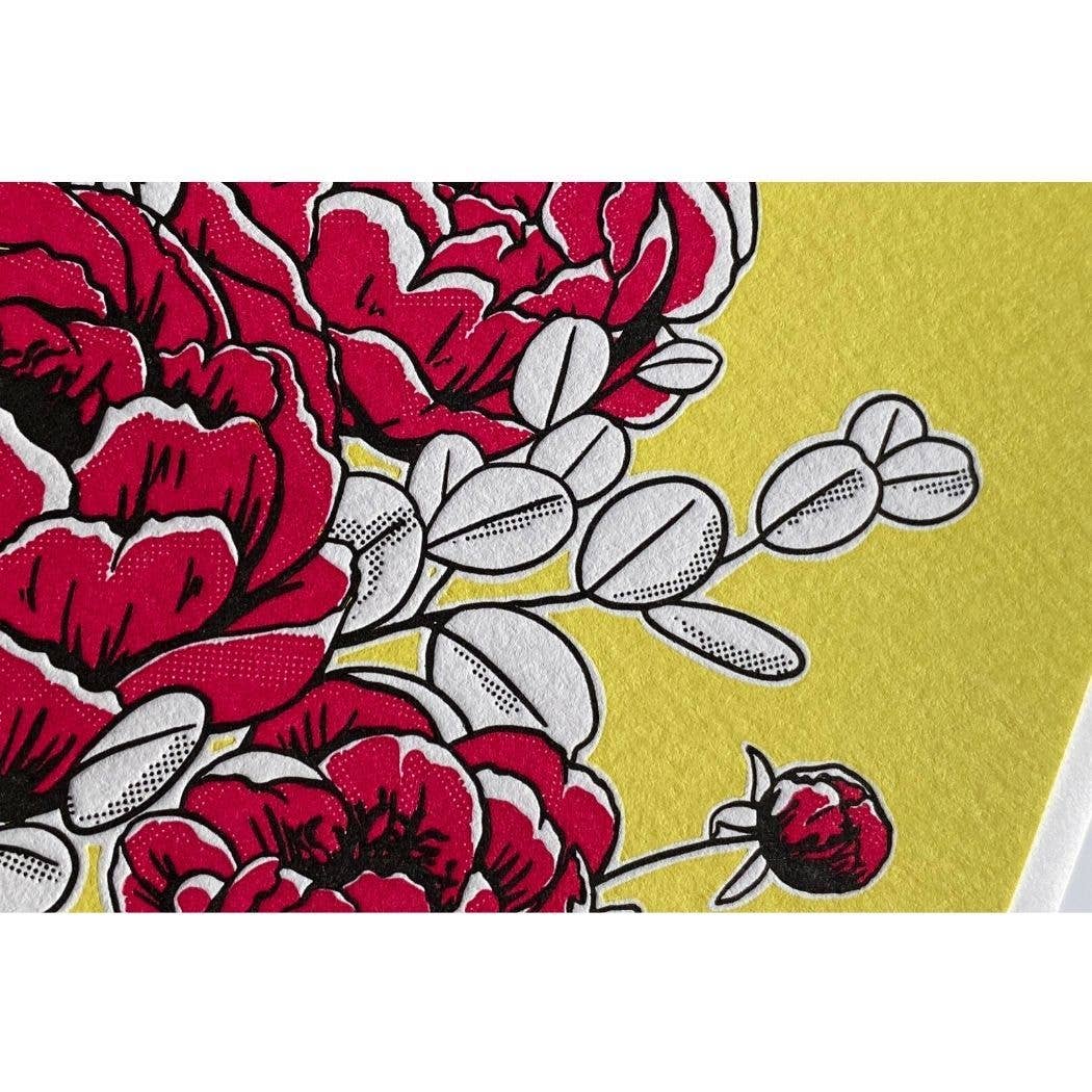 Peonies Card: Single Card