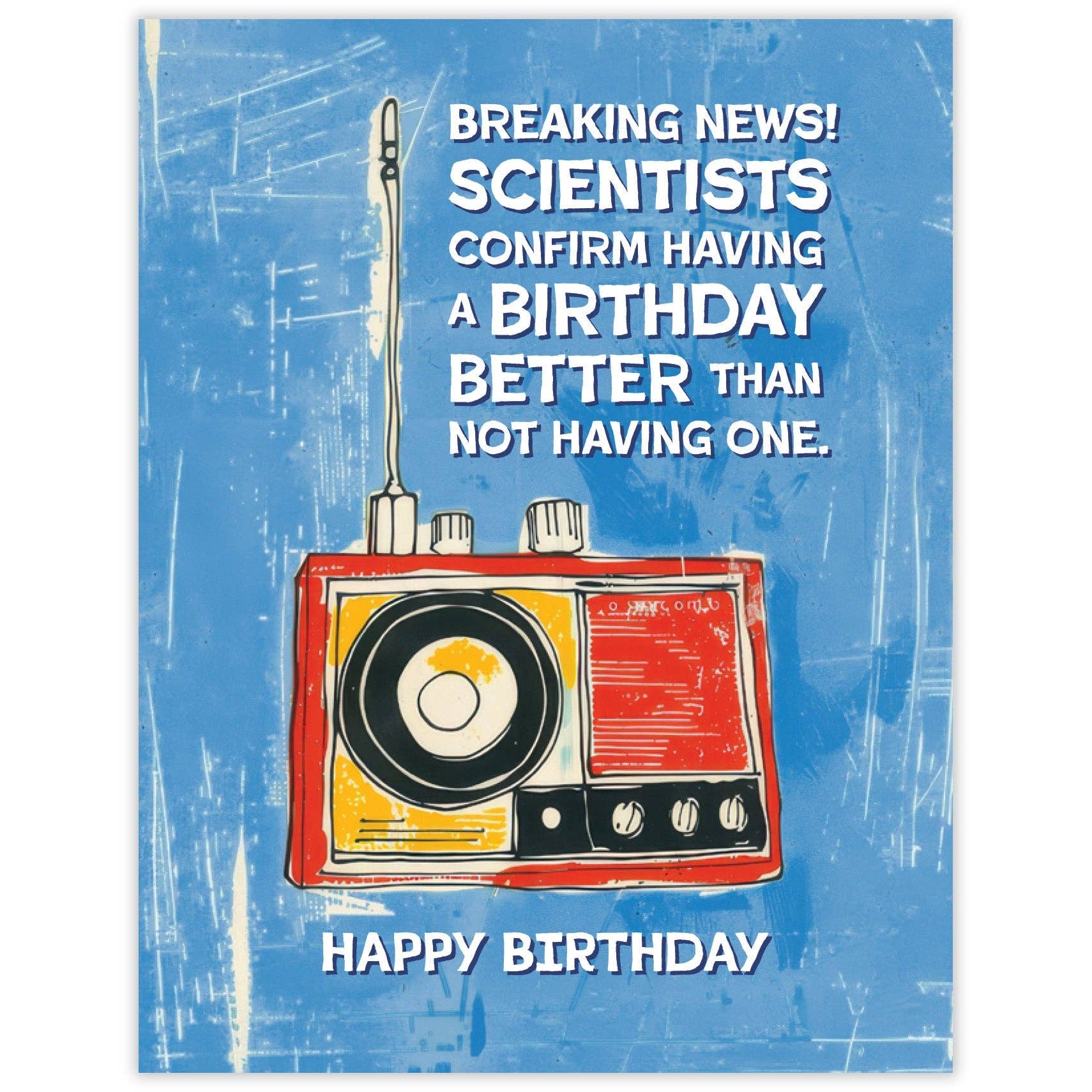 Breaking News Birthday Card