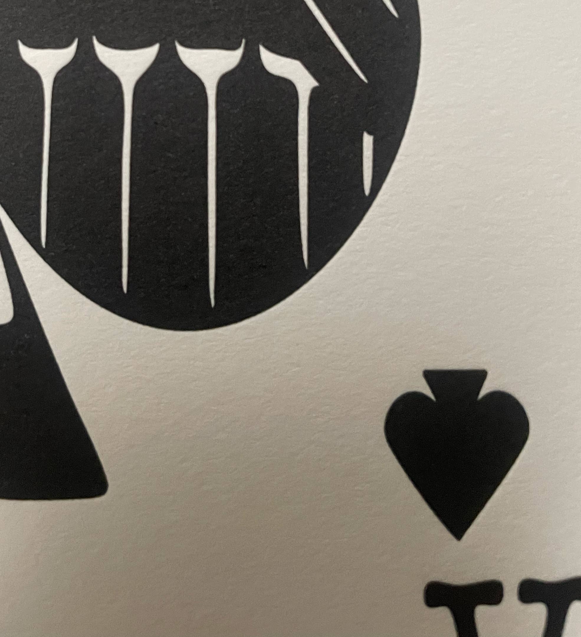 PNW Native Thunderbird Ace of Spade 5"x7" Letterpress Print