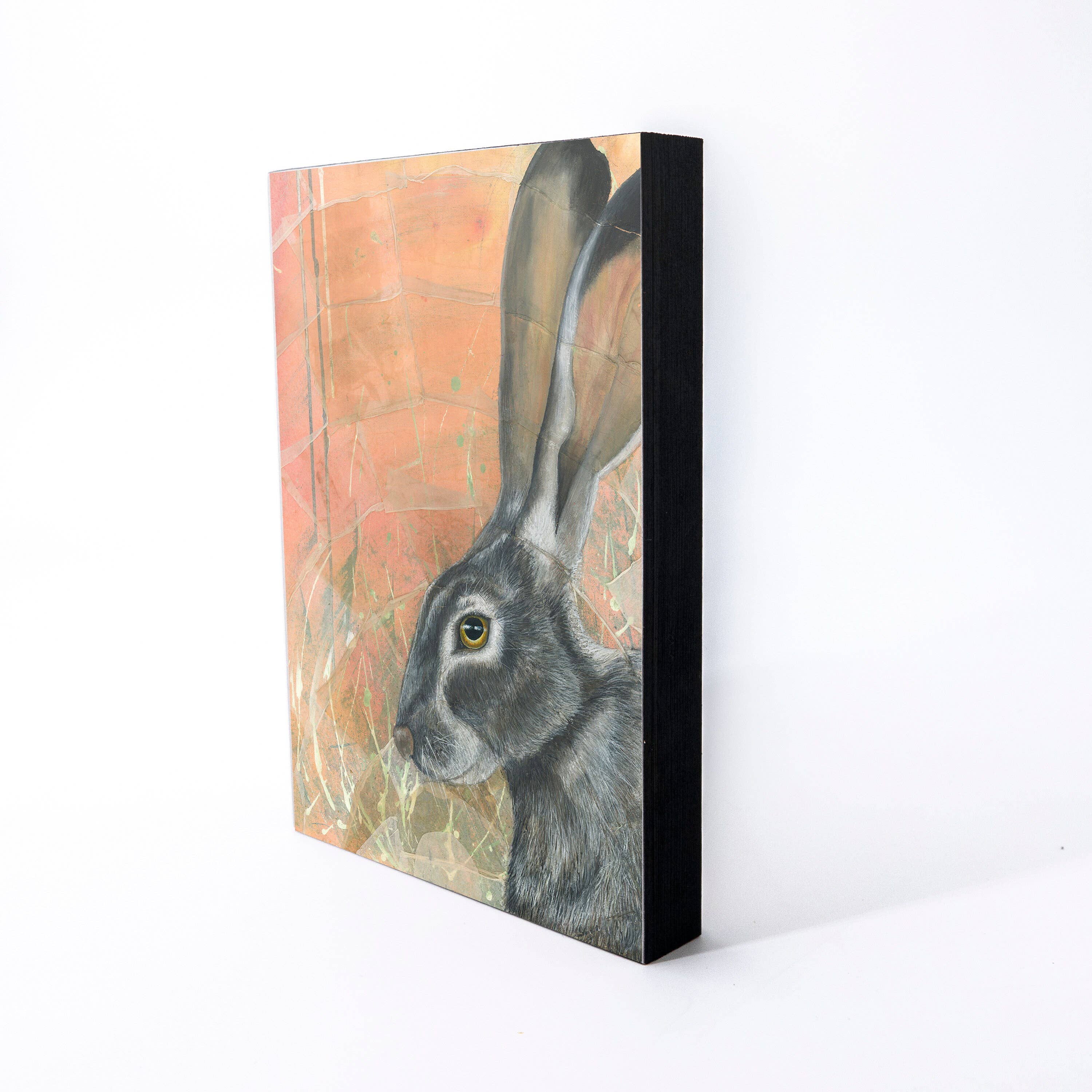 Jack Rabbit Wood Panel Giclée Print