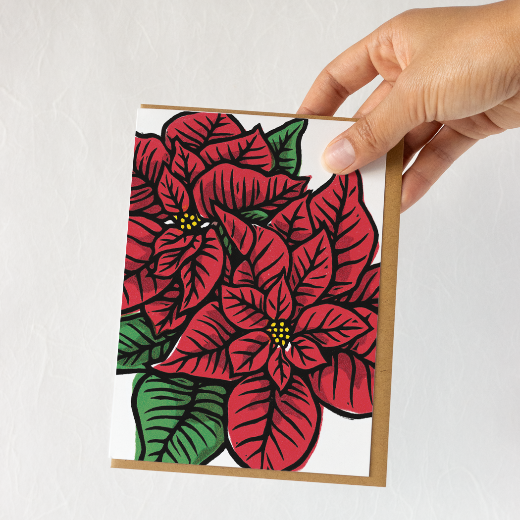Poinsettia - Card