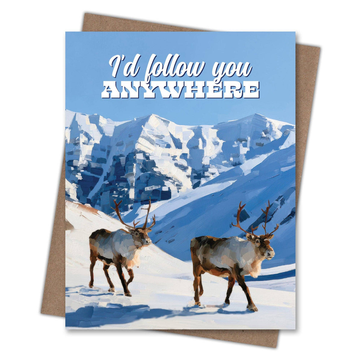 Follow You Anywhere - Recycled Love Card for Wildlife Lovers