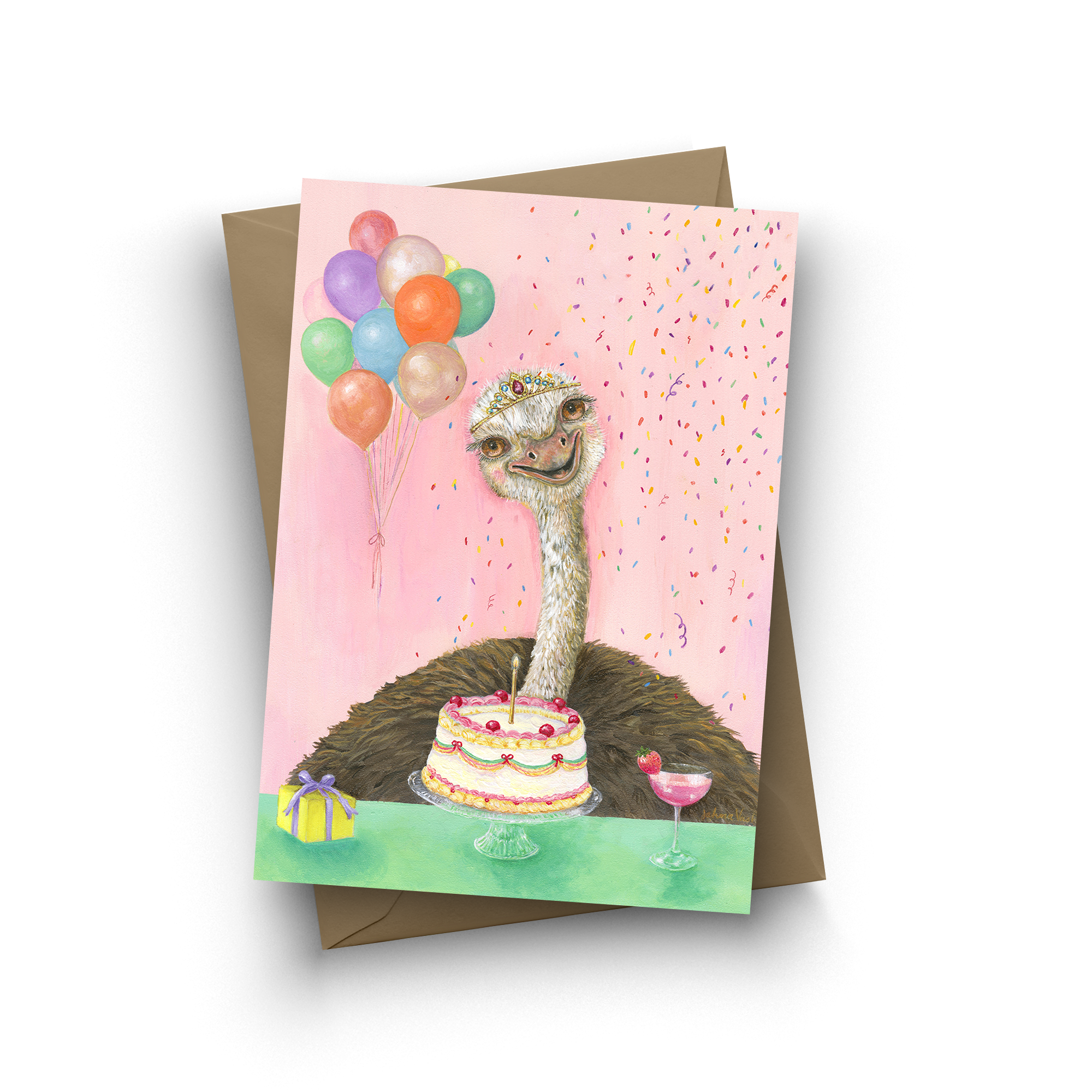 "Birthday Bird" Single Card