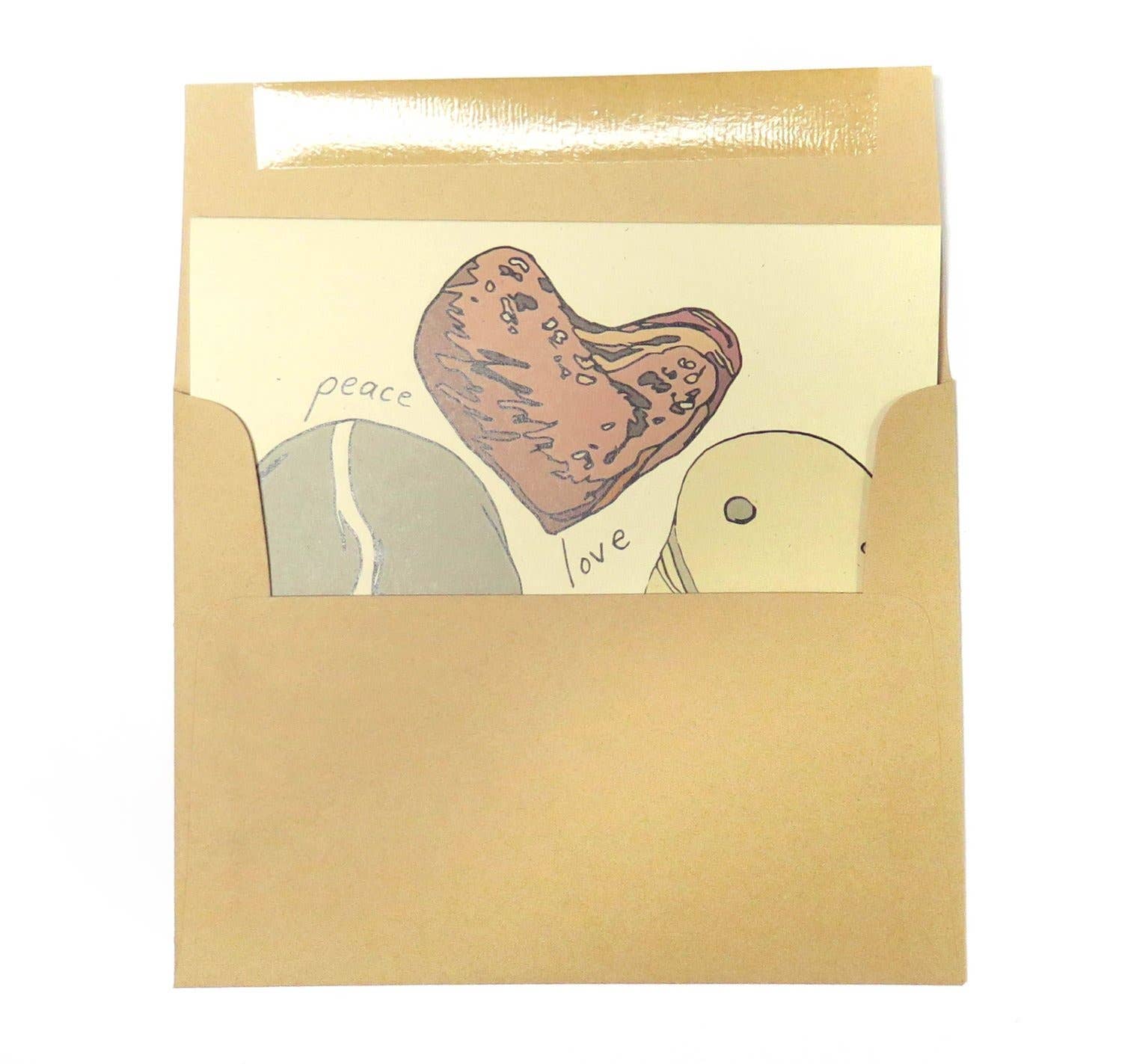 Peace Love  Happiness Card