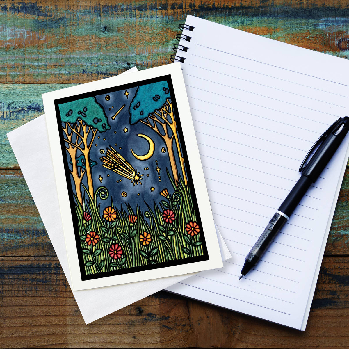 Greeting Card Shooting Star