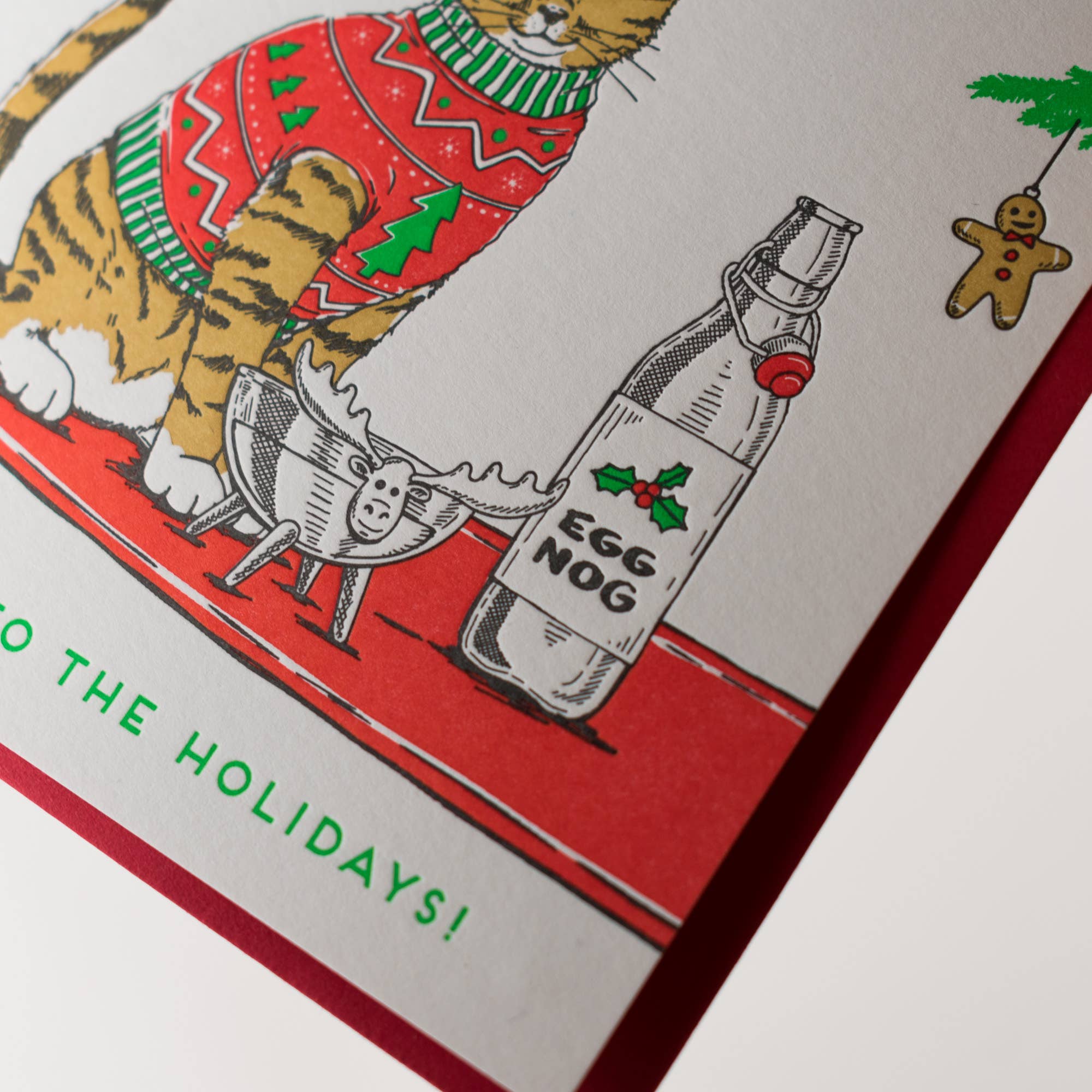 Christmas Sweater Cat Card: Single Card