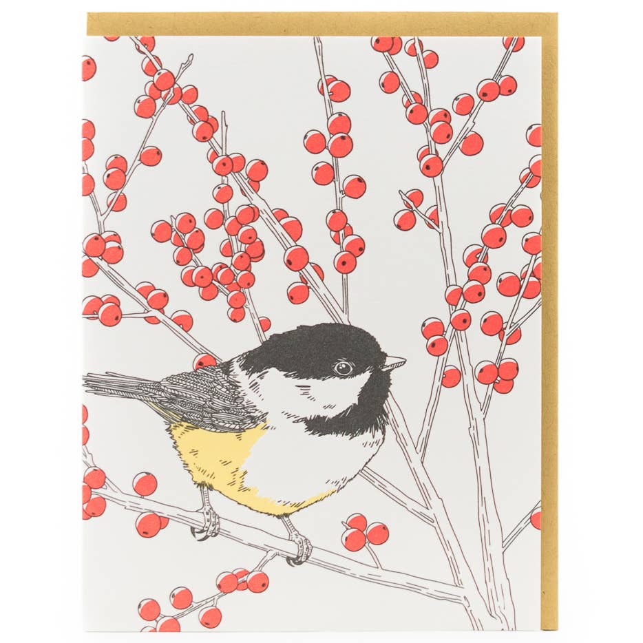 Black-capped Chickadee Card: Single Card