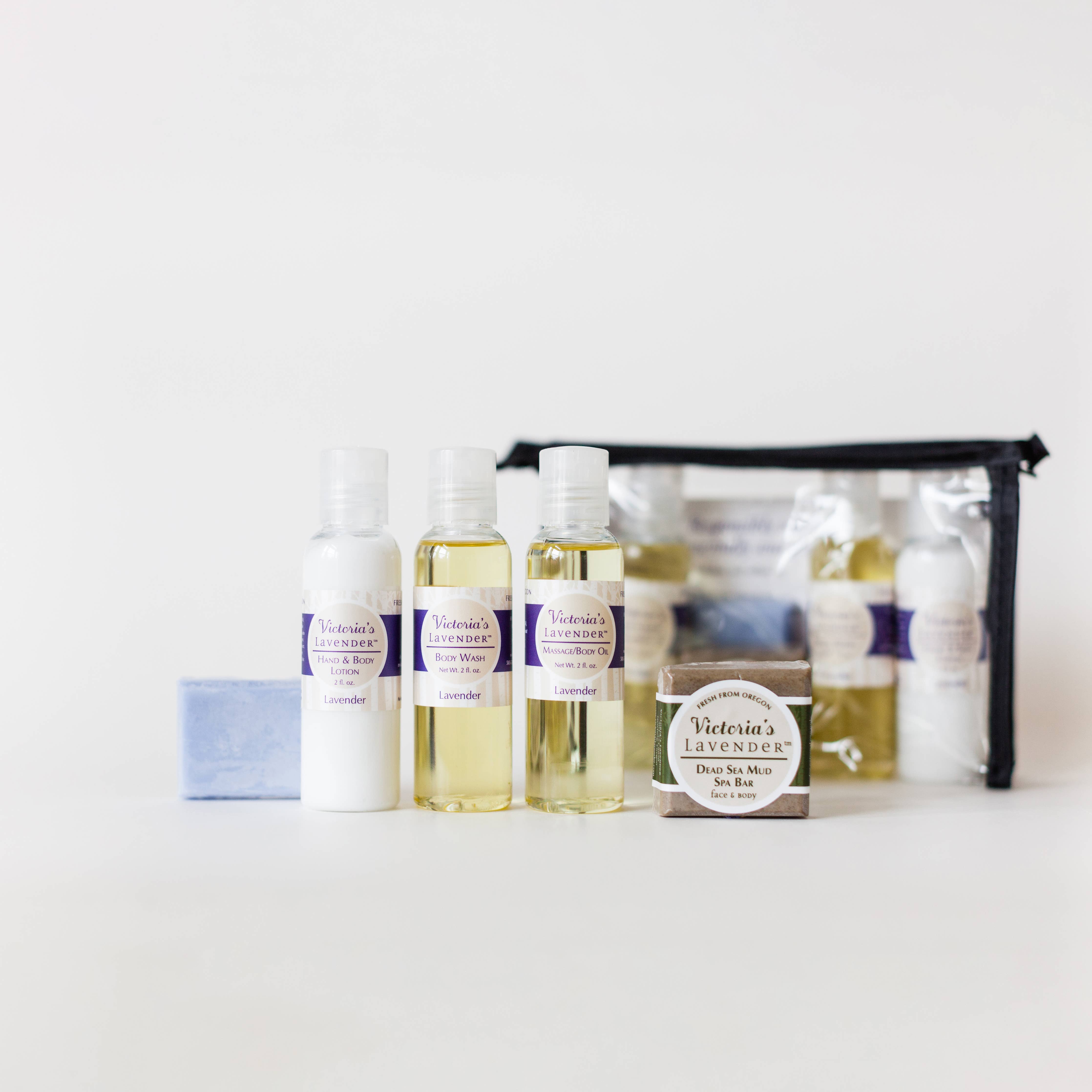 Travel Set, 3 bottles & 2 soaps