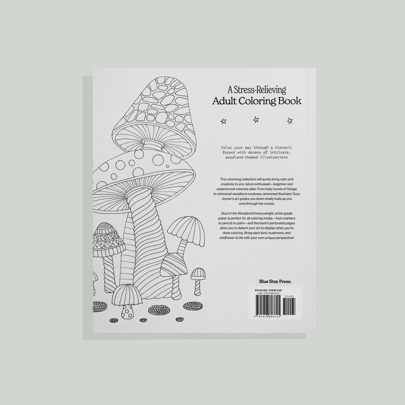Soul of the Woodland: An Adult Coloring Book with Mushrooms