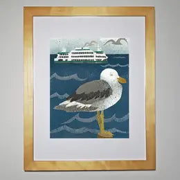Studio Sardine: Seagull and Ferry Art Print