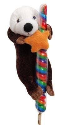 9" Lollyplush Sea Otter & Starfish w/ Rainbow Lollipop