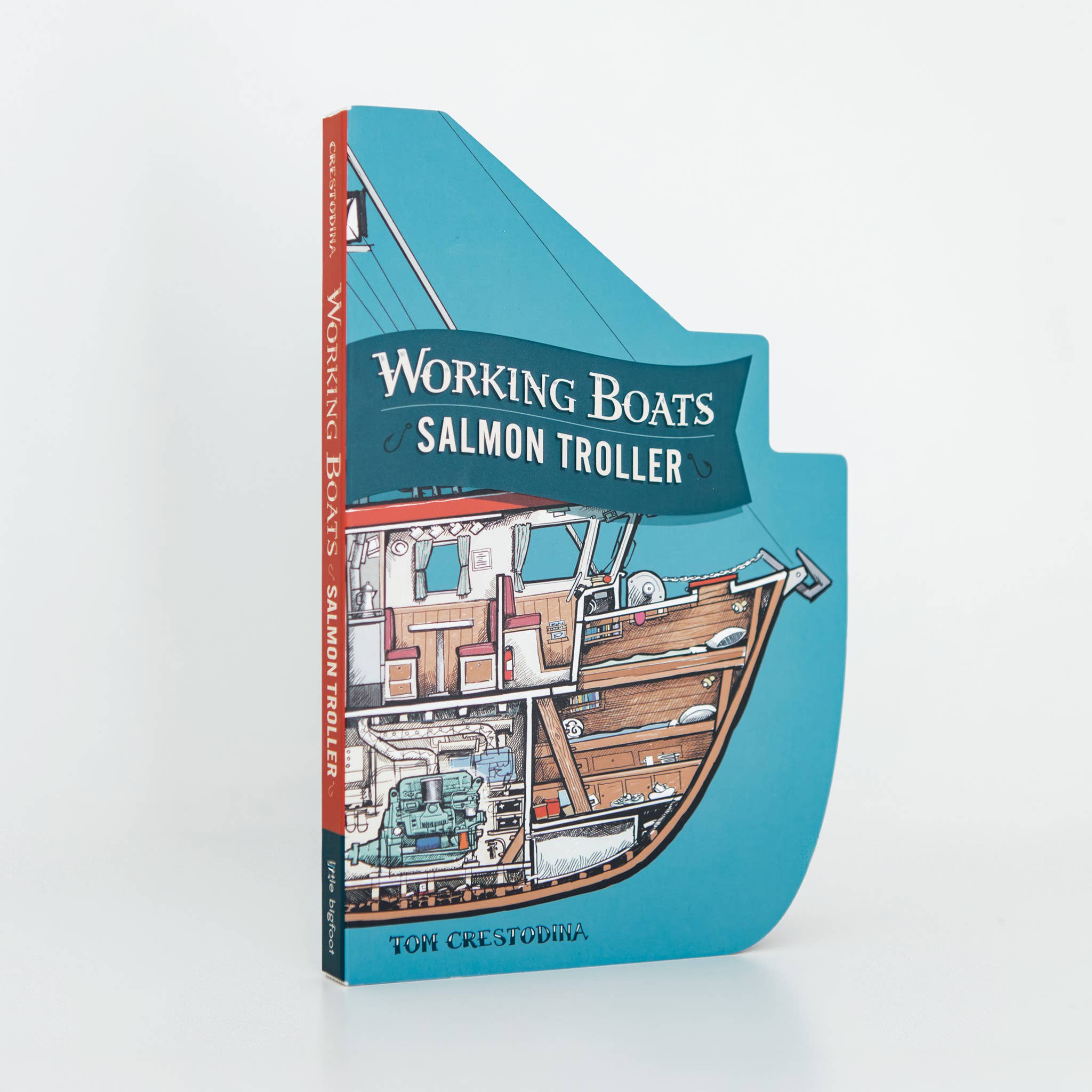 Working Boats: Salmon Troller Board Book- A Look-Inside Book