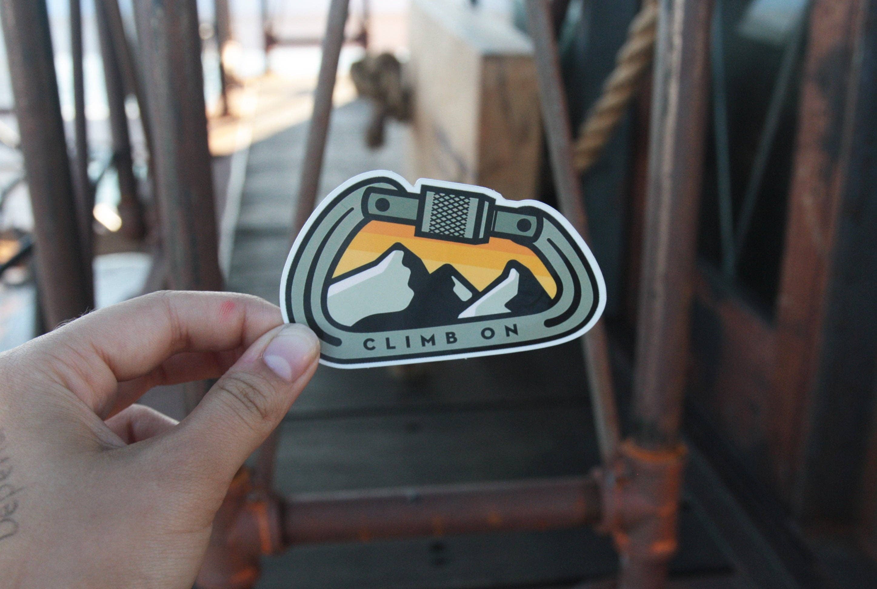 Climb On - Vinyl Sticker