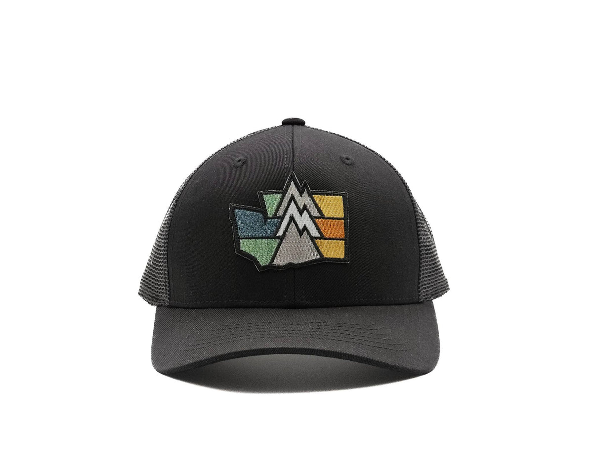 Washington PNW Trucker Hat: Sand/coffee