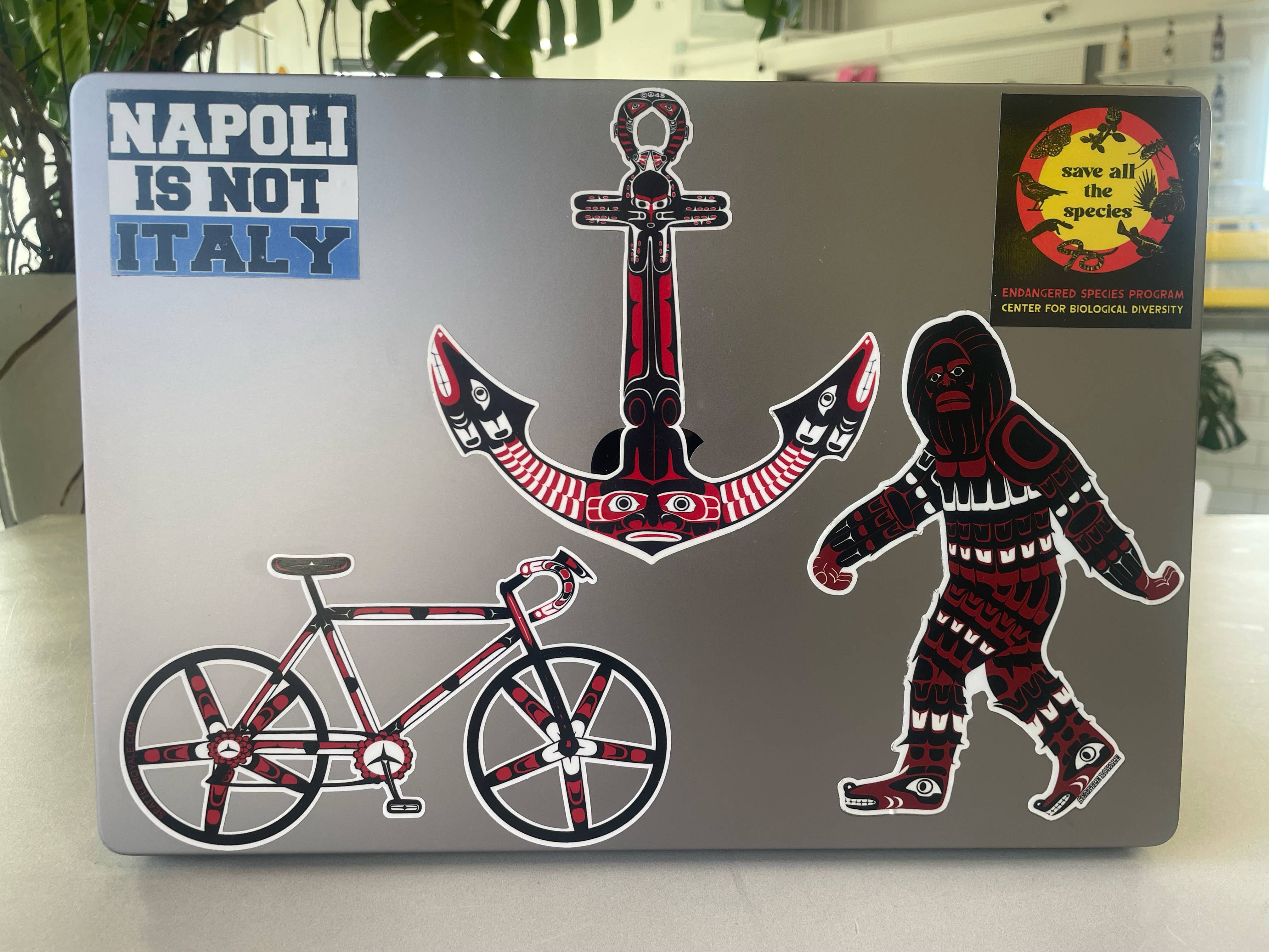 Large PNW Native American Bigfoot Vinyl Sticker