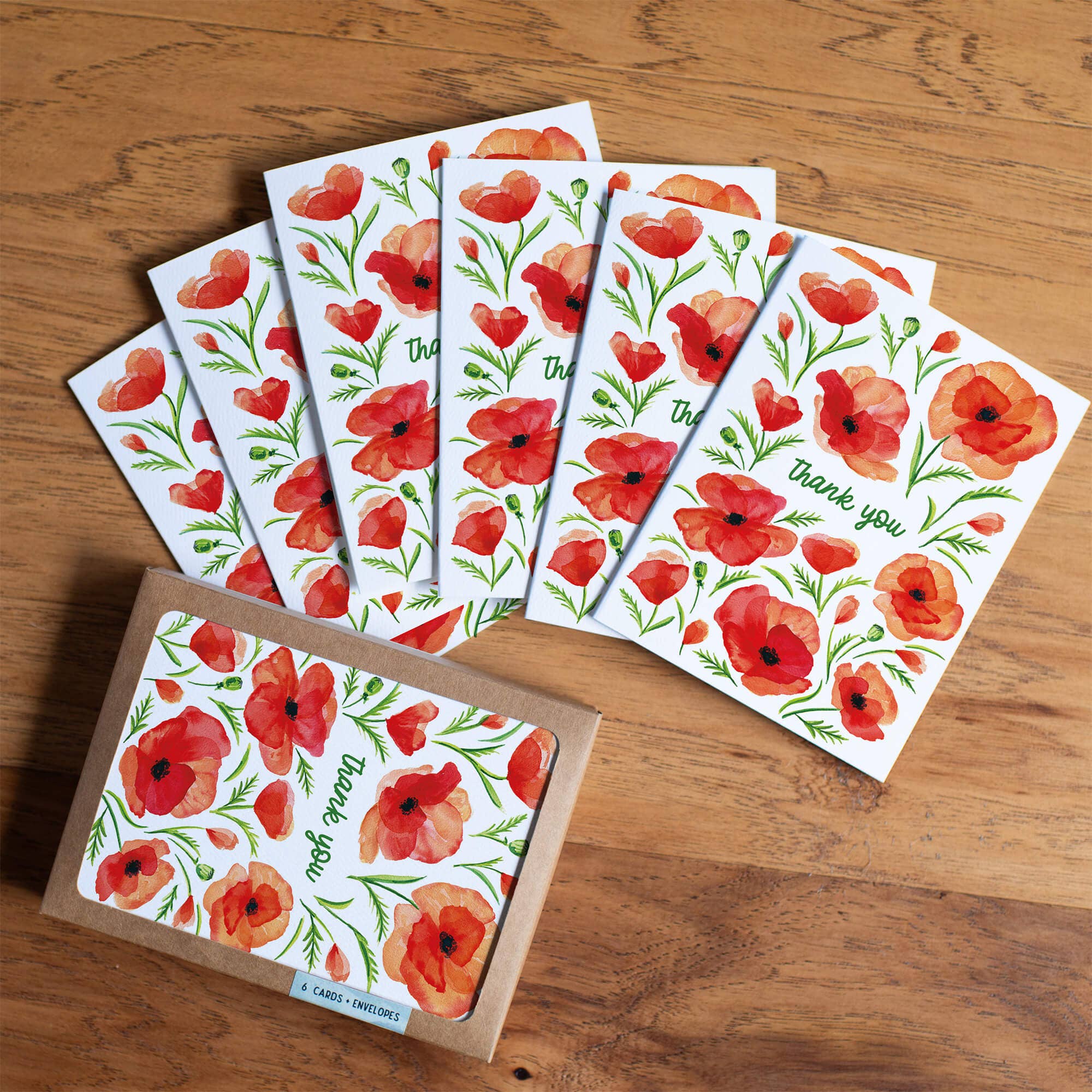 Poppy Thank You Card