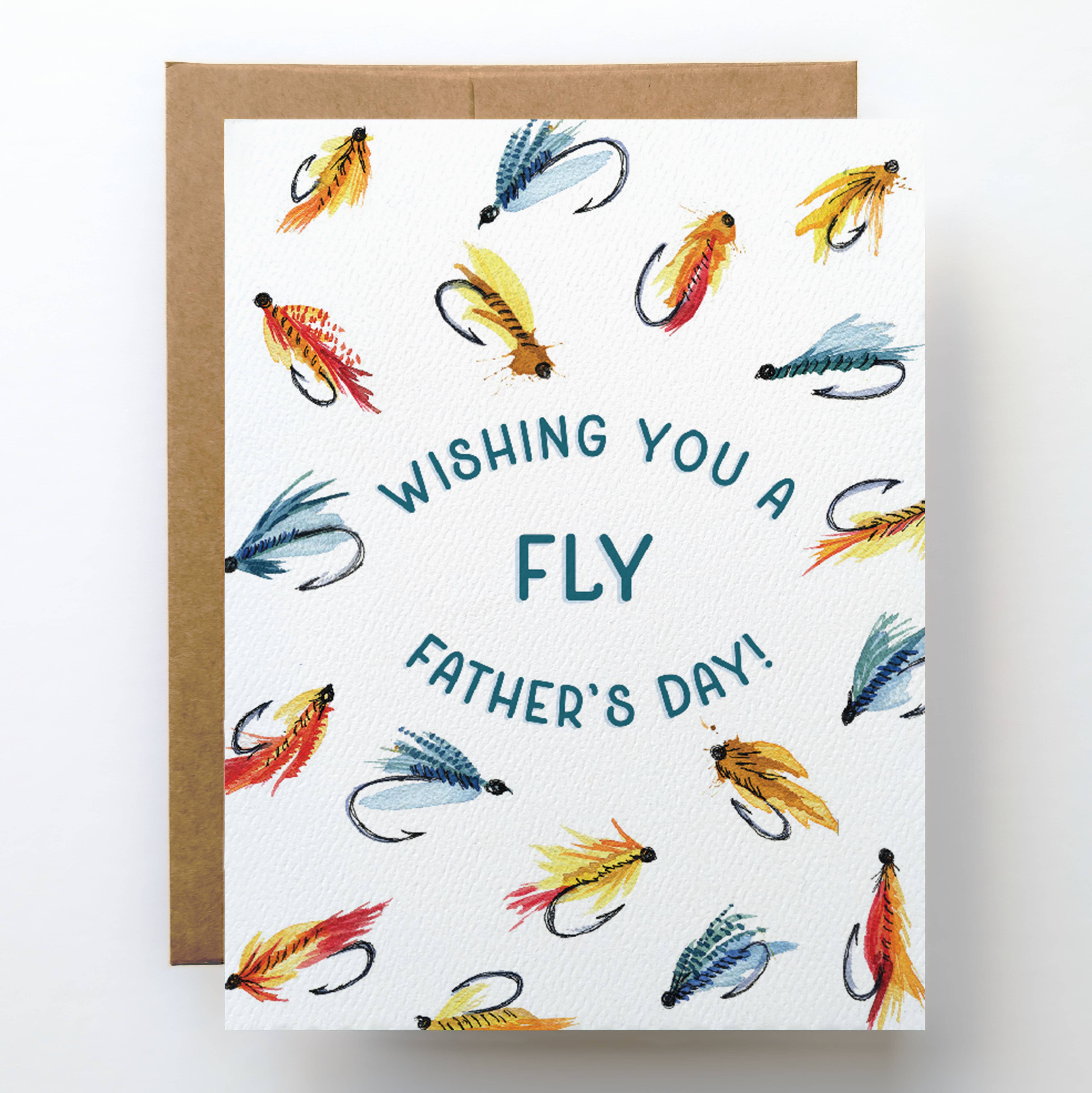 Fly Fishing Father’s Day Card | Funny Card for Dad