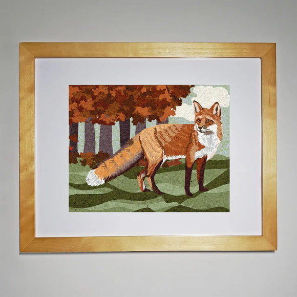 Studio Sardine: Fox and Falling Leaves Art Print 8
