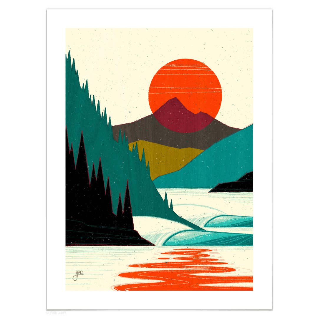 Northern Sol - WHLSL Print: Unframed / 9x12 / Bamboo Paper