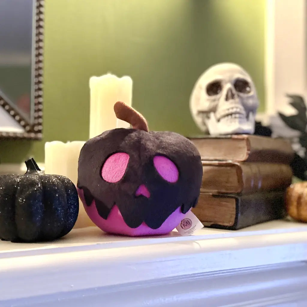 6" Halloween Plush - Poison Skull Apple