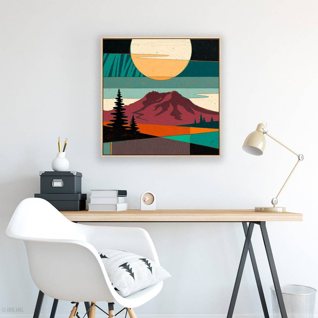 Pnwonderland: St. Helens - WHLSL Print: Unframed / 12x12 / Bamboo Paper