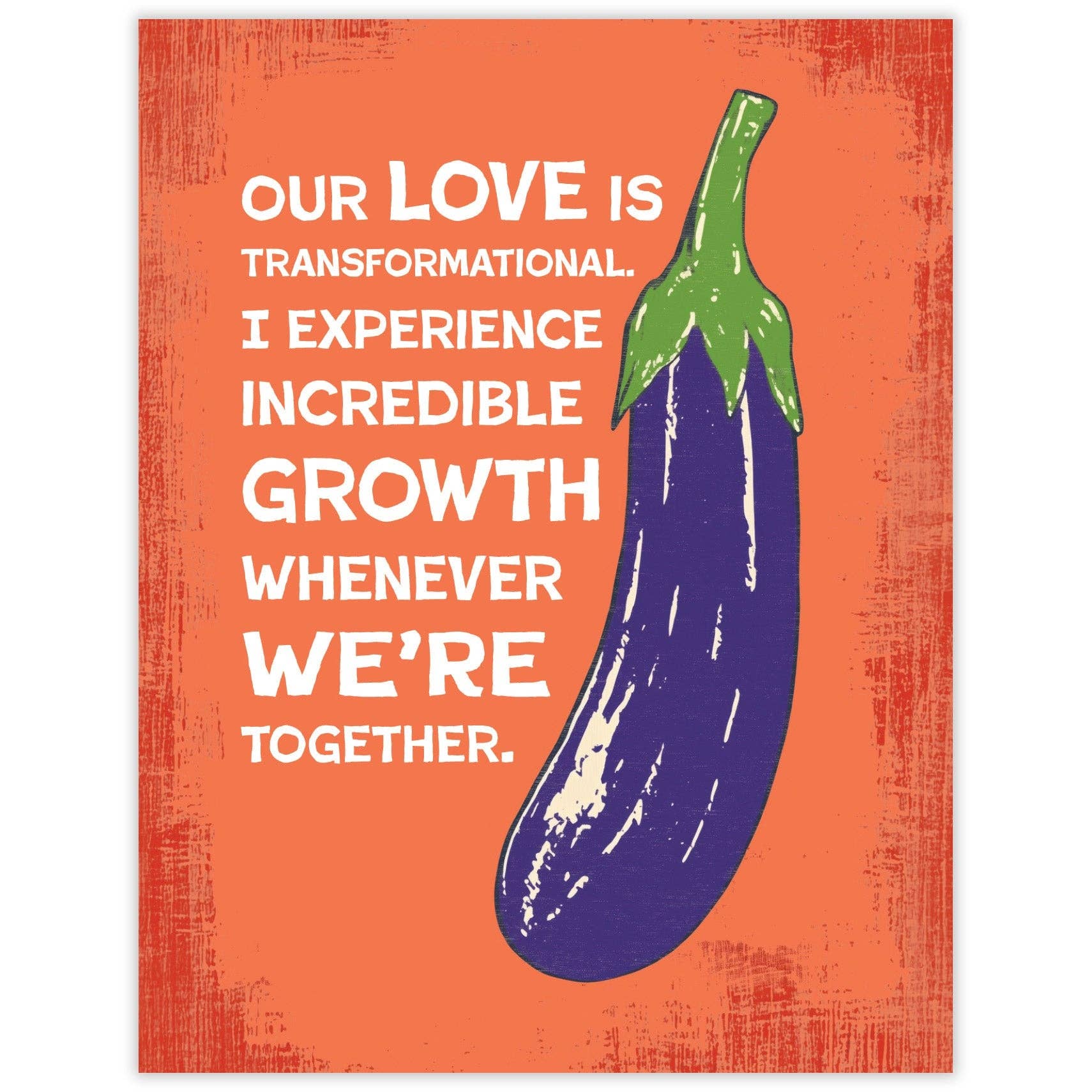 Eggplant Love Card