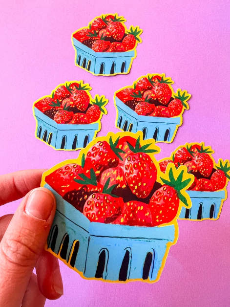 Strawberries Sticker