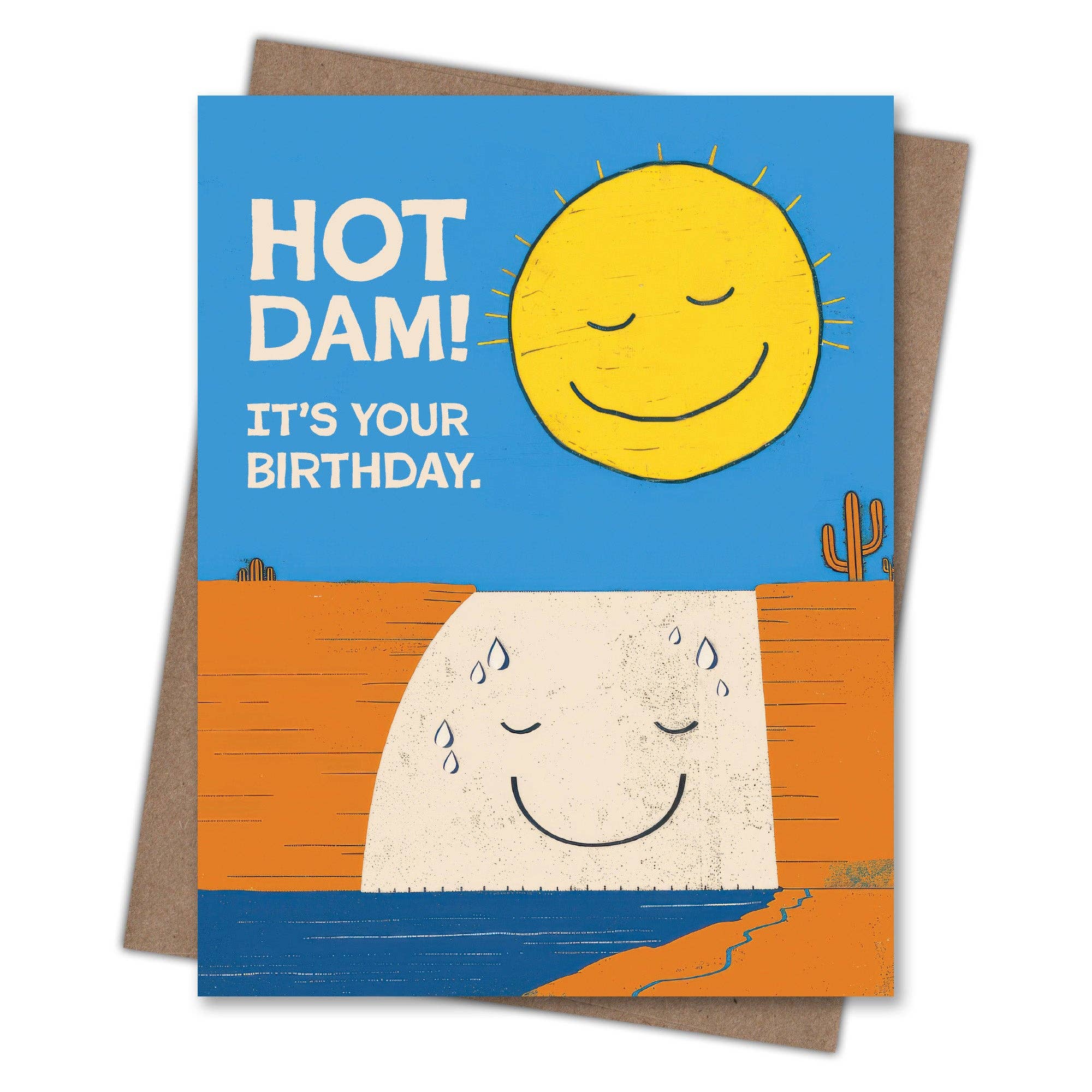 Hot Dam Birthday Card