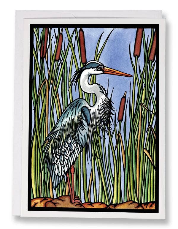 Greeting Card Blue Heron
