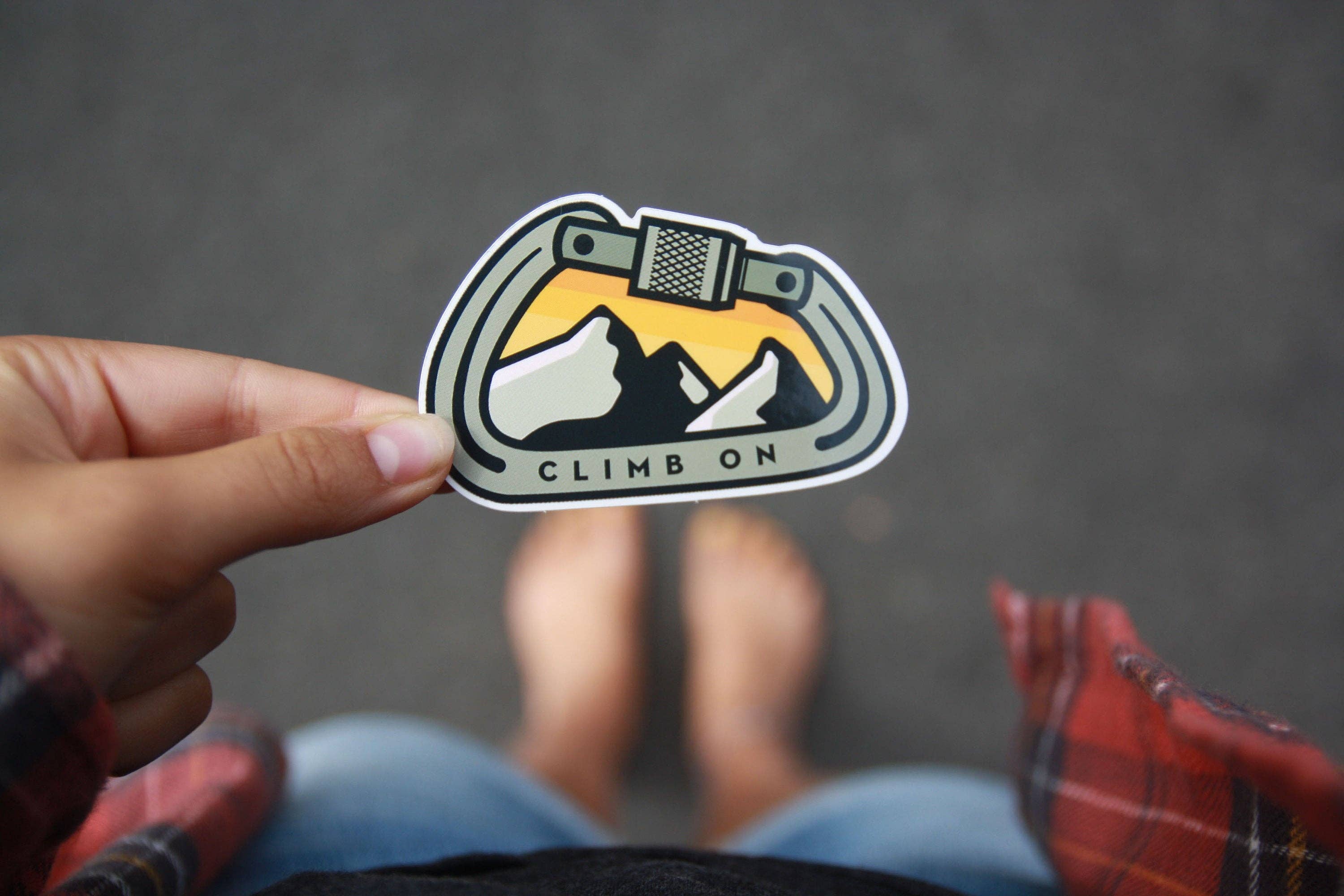 Climb On - Vinyl Sticker