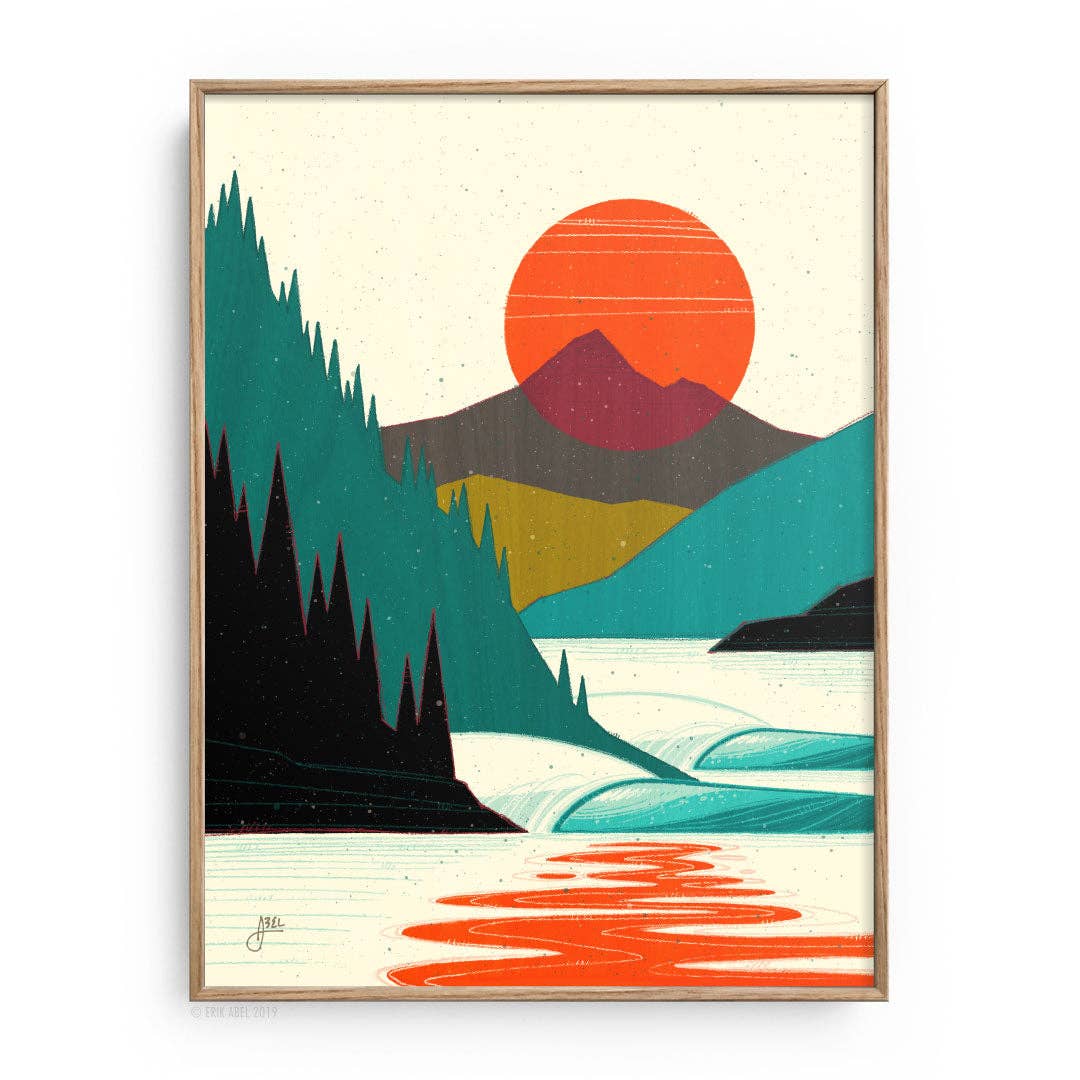 Northern Sol - WHLSL Print: Unframed / 9x12 / Bamboo Paper