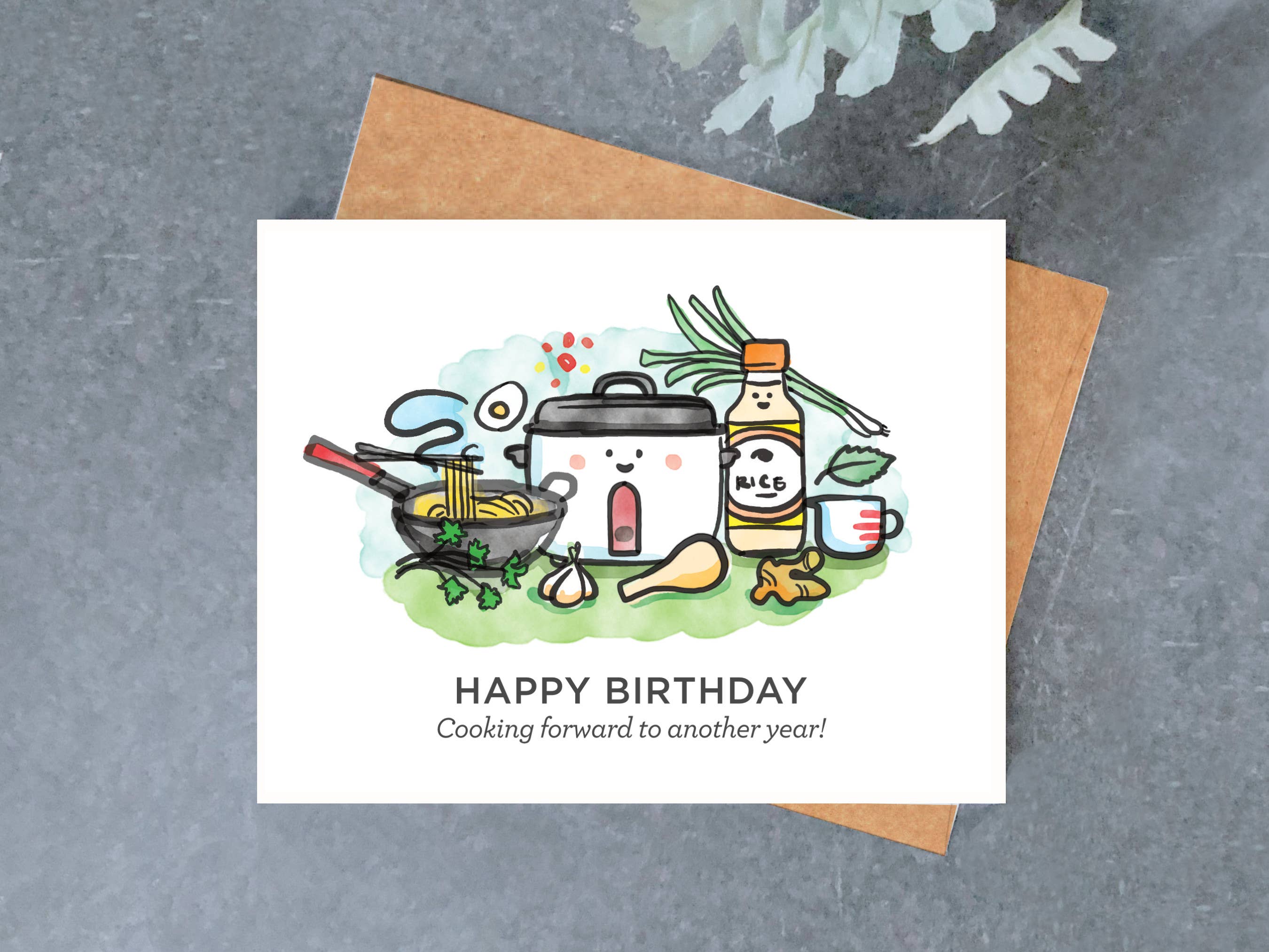 Cooking Forward Birthday Card