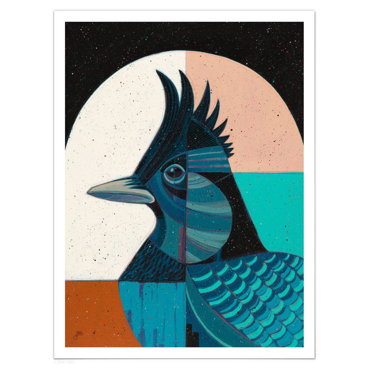 Steller's Jay - WHLSL Print: Unframed / 9x12 / Paper