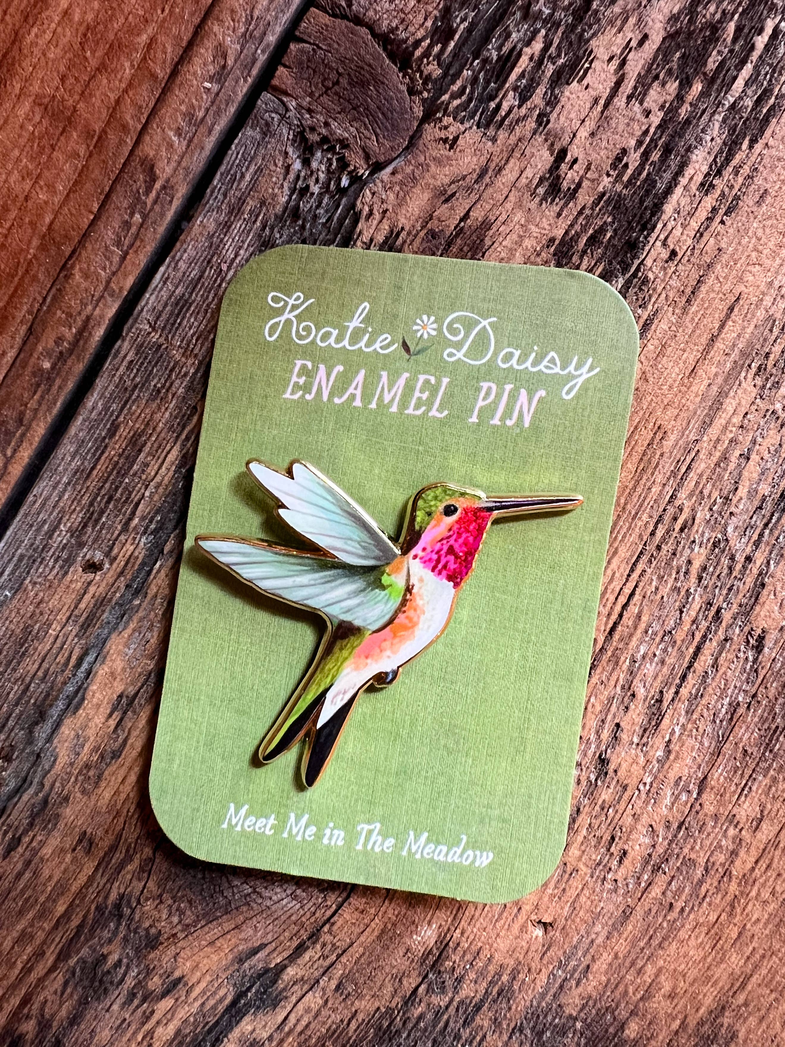 Hummingbird Enamel Pin 