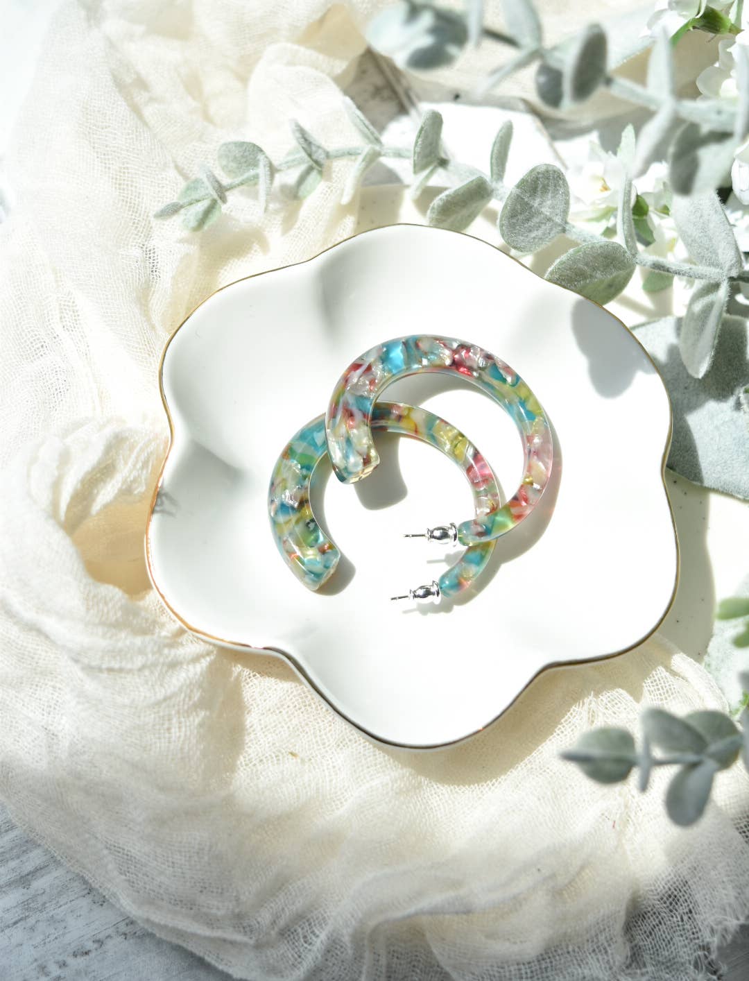 NEW Sfera Hoop Statement Hoops Large Earrings