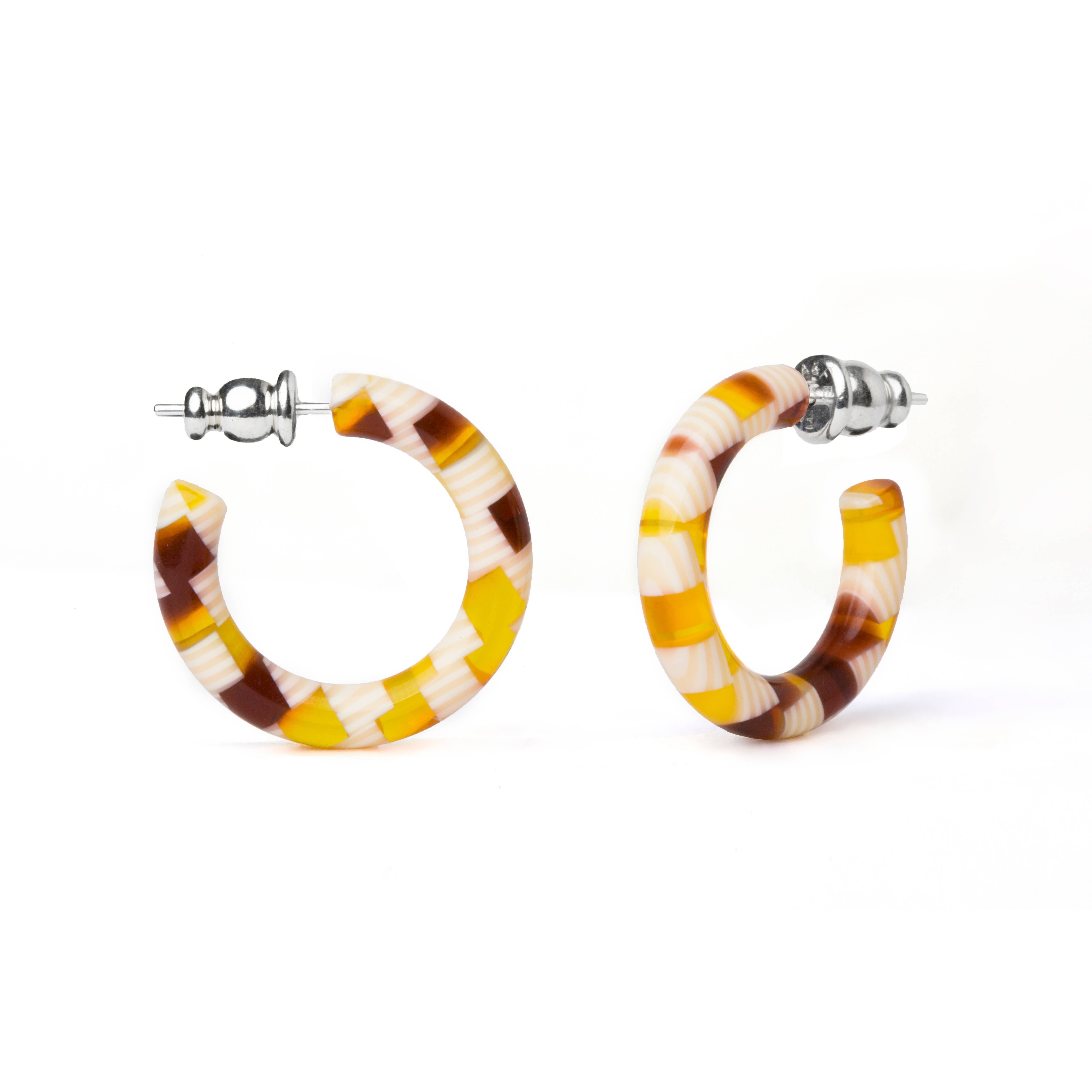 Ultra Mini Hoop Collection | Small Acetate Hoops: Dew Drop