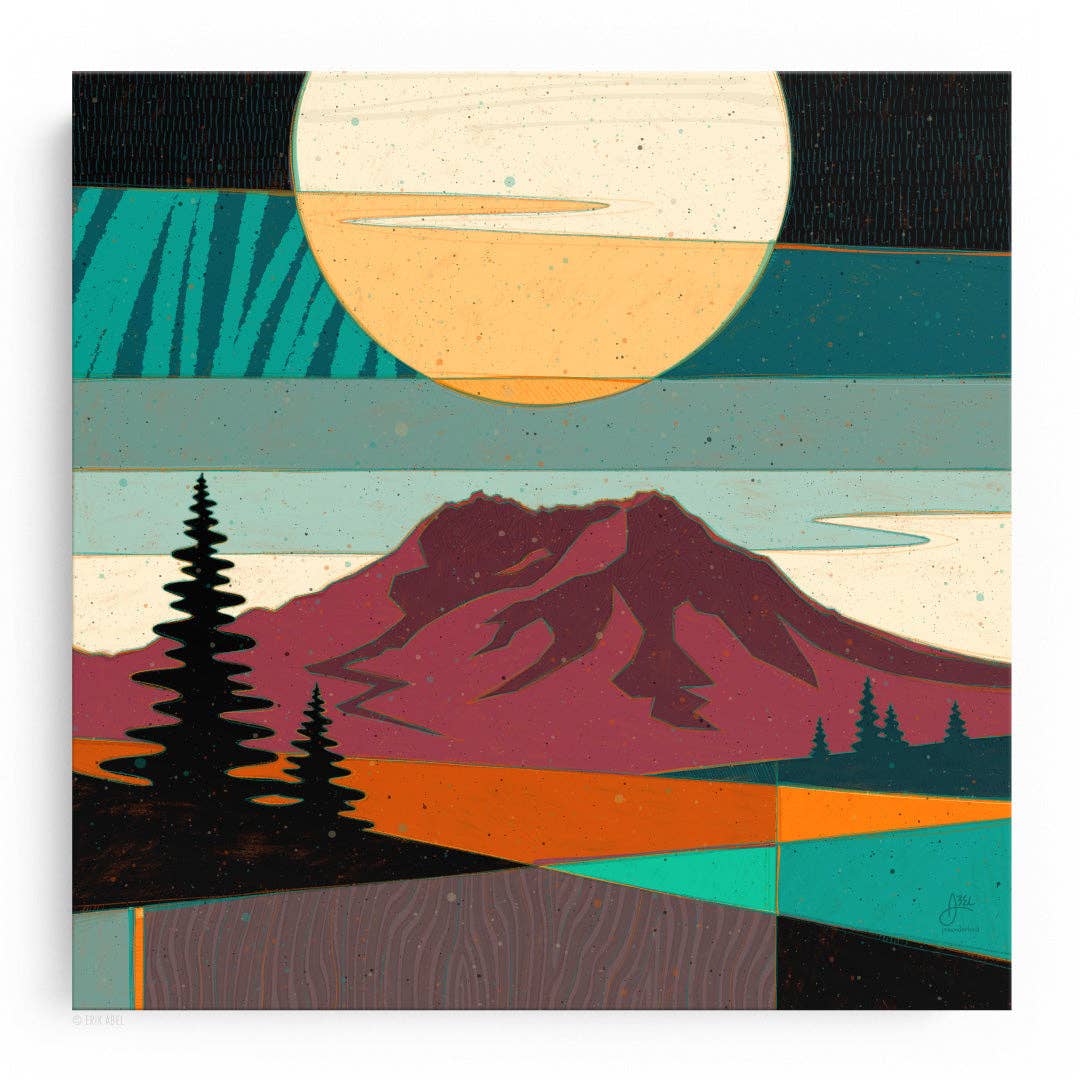Pnwonderland: St. Helens - WHLSL Print: Unframed / 12x12 / Bamboo Paper