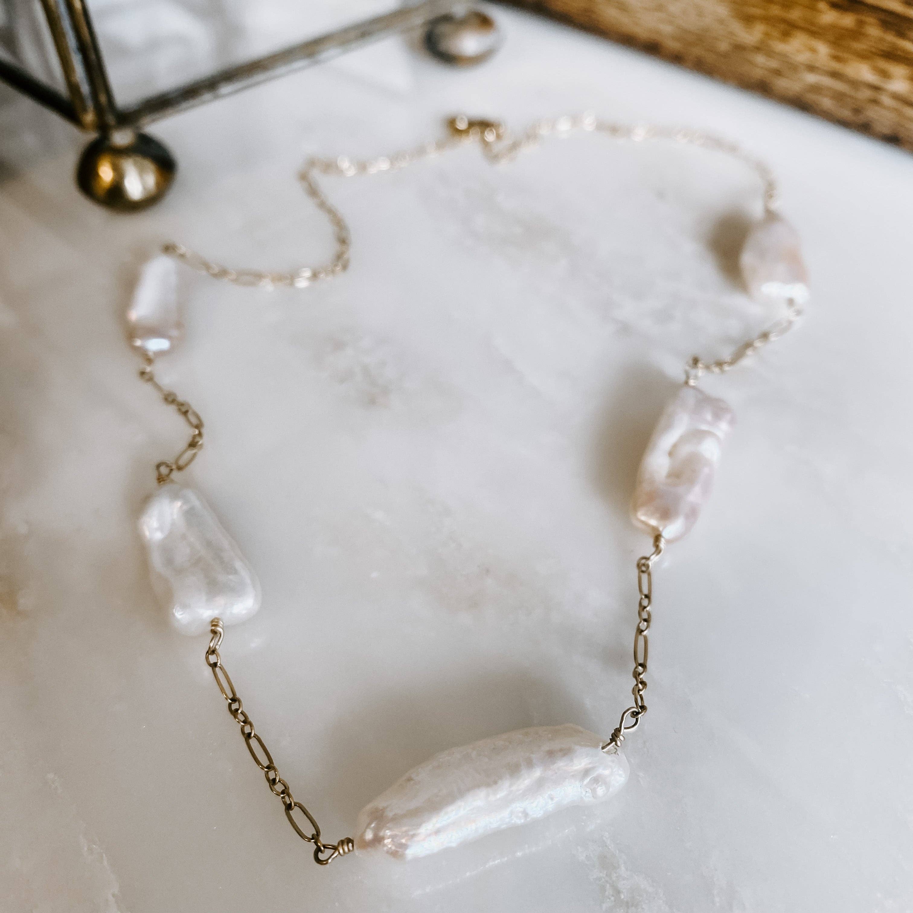 Five Island Necklace: 20" / 14k Gold Fill
