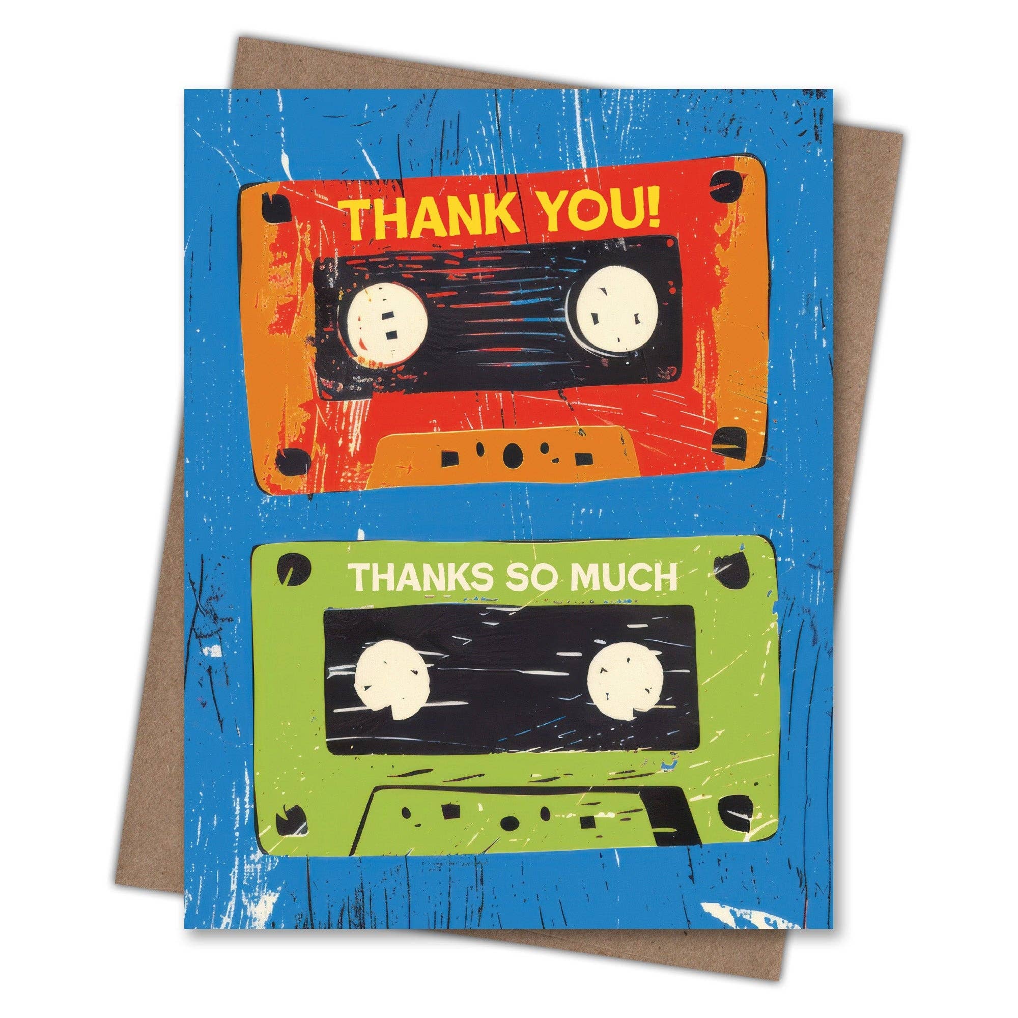 Cassette Tape Thank You Card
