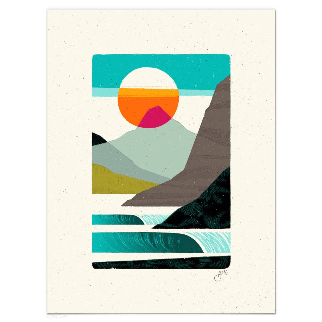 Salty Mountain Air - WHLSL Print: 9x12