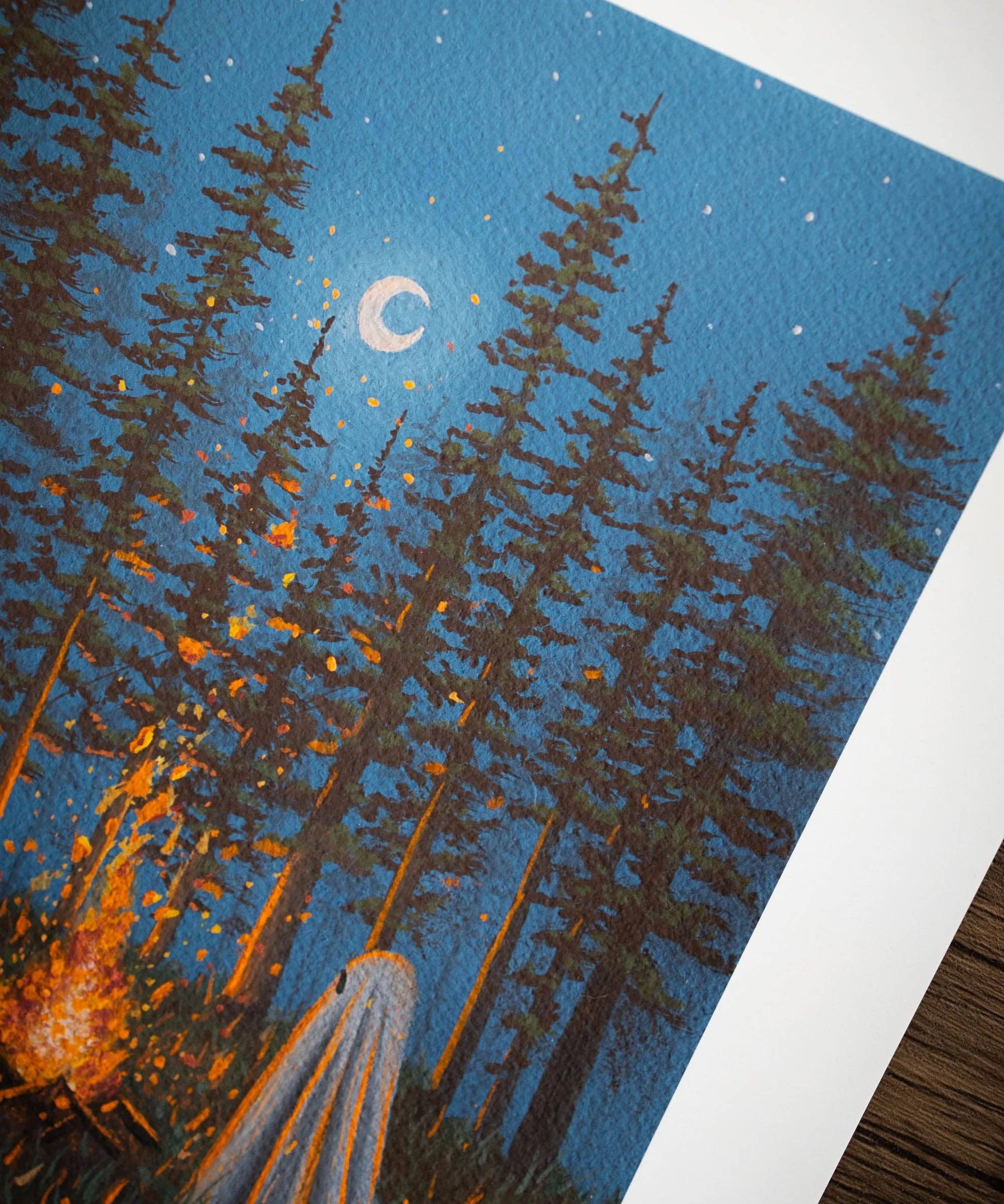 "Fireside" | Fine Art Print: 5x7