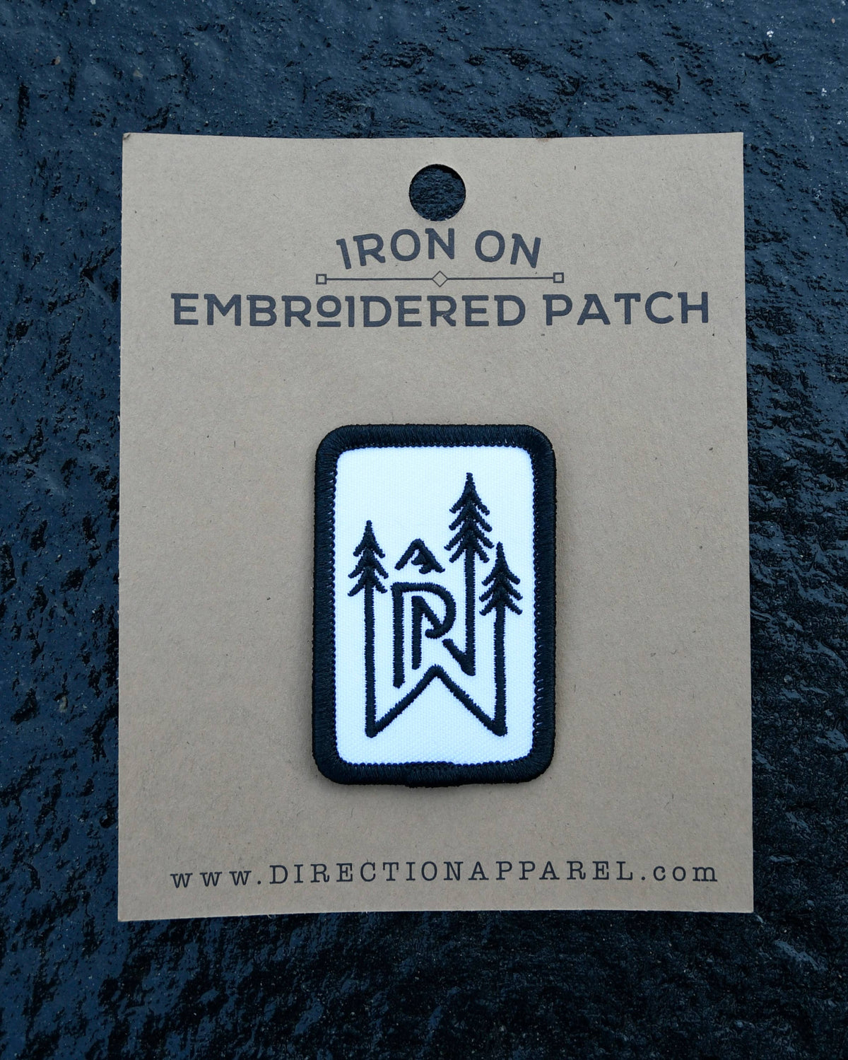 Iron on patches: CIRCLE SUN-MNT-TREES