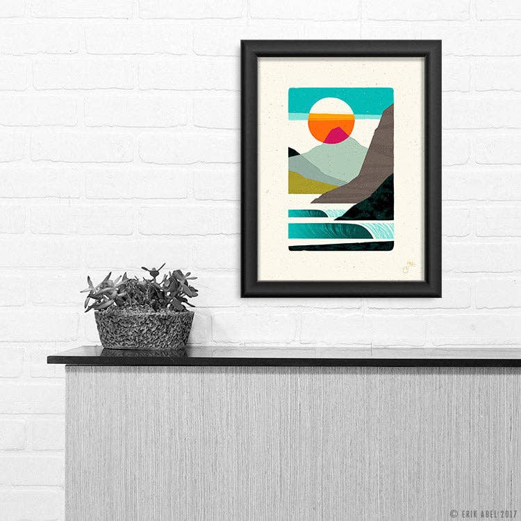 Salty Mountain Air - WHLSL Print: 9x12
