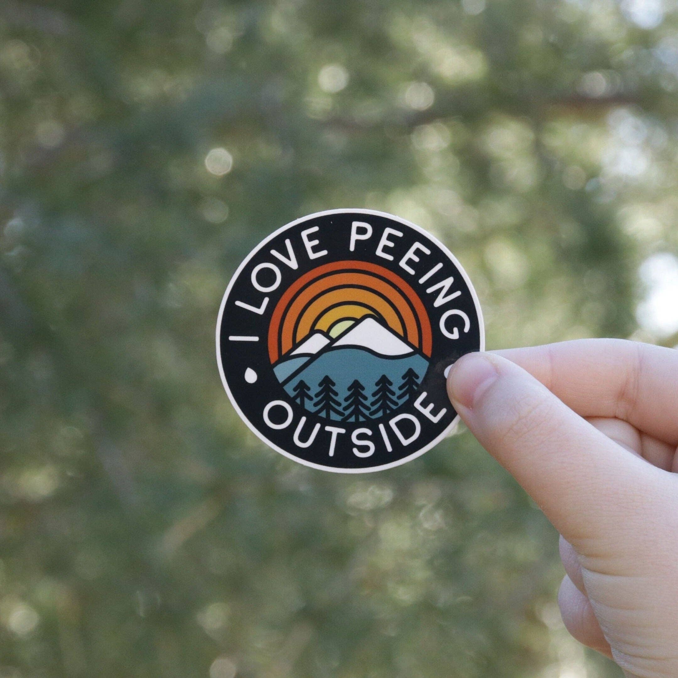 I Love Peeing Outside - Backwoods Outdoor Sticker Decal