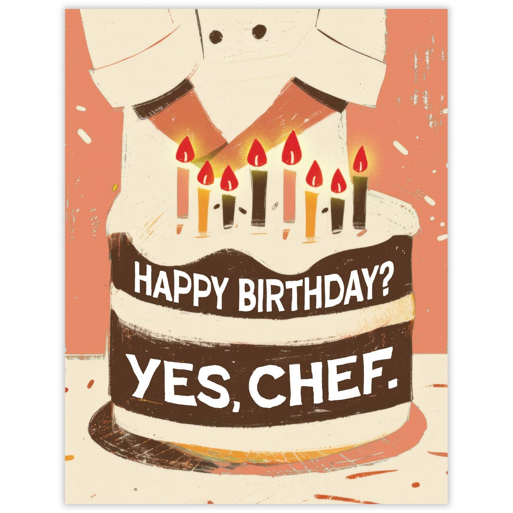 Yes Chef Birthday Card