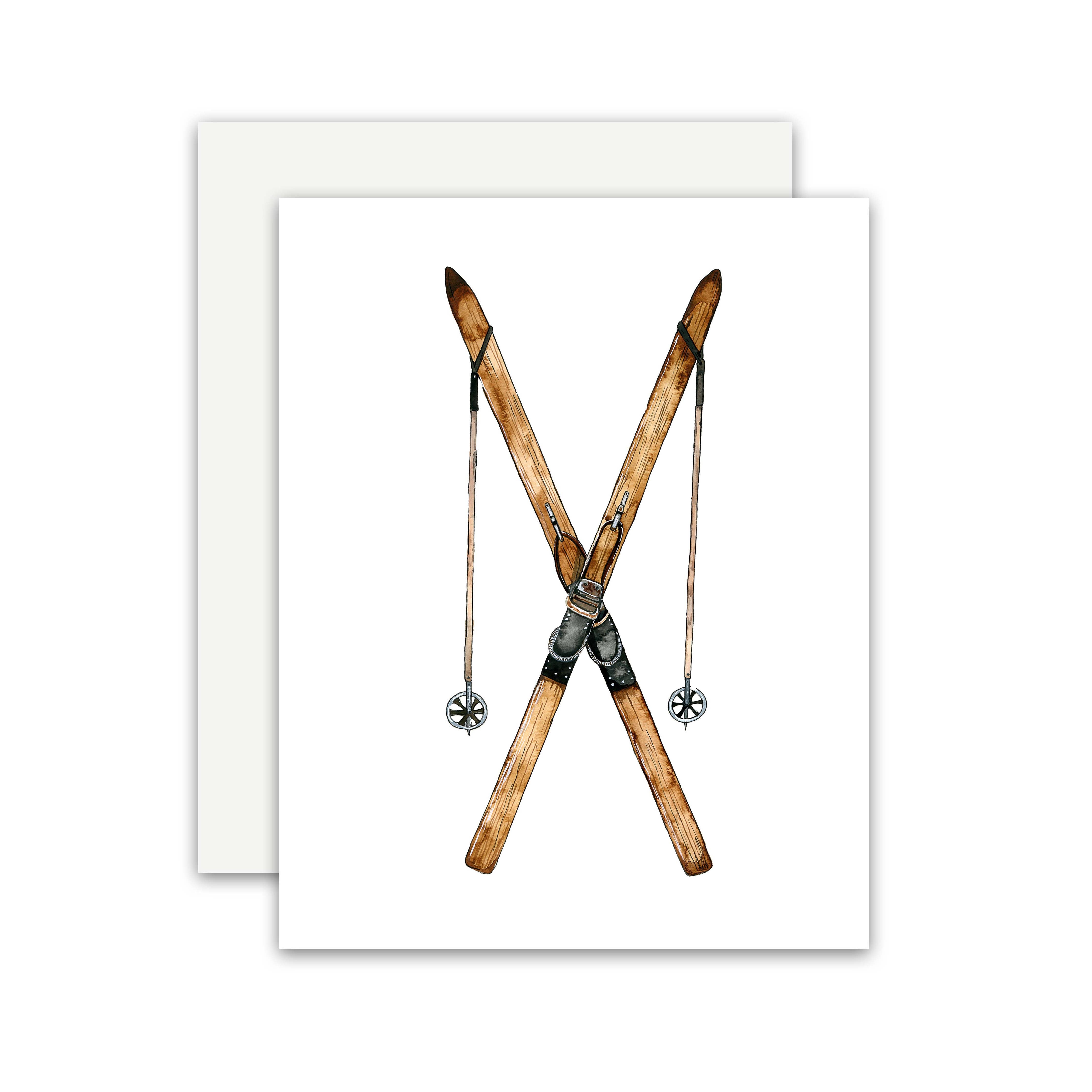 Vintage Ski Card