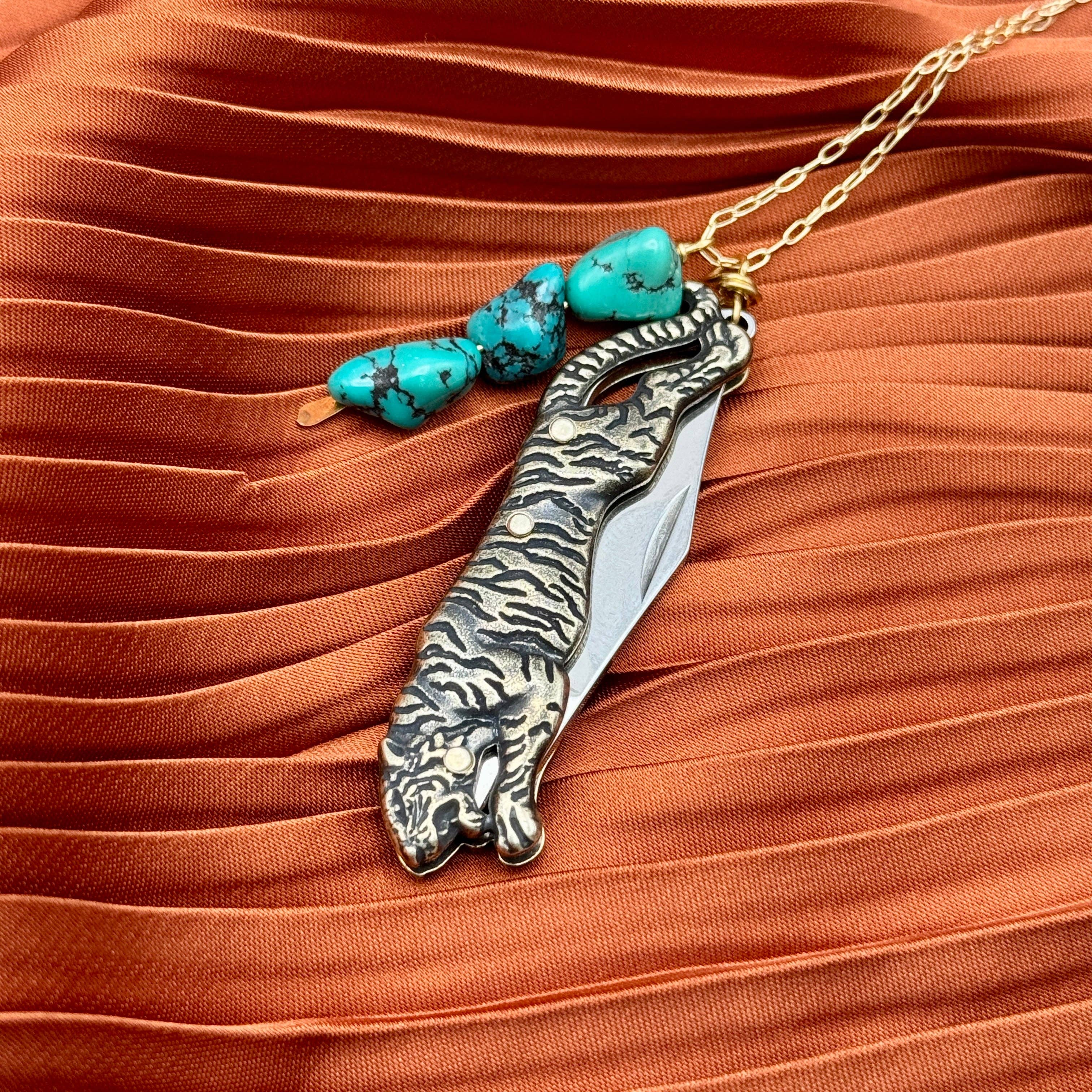 Handmade Untamed Necklace: 18" / Gold