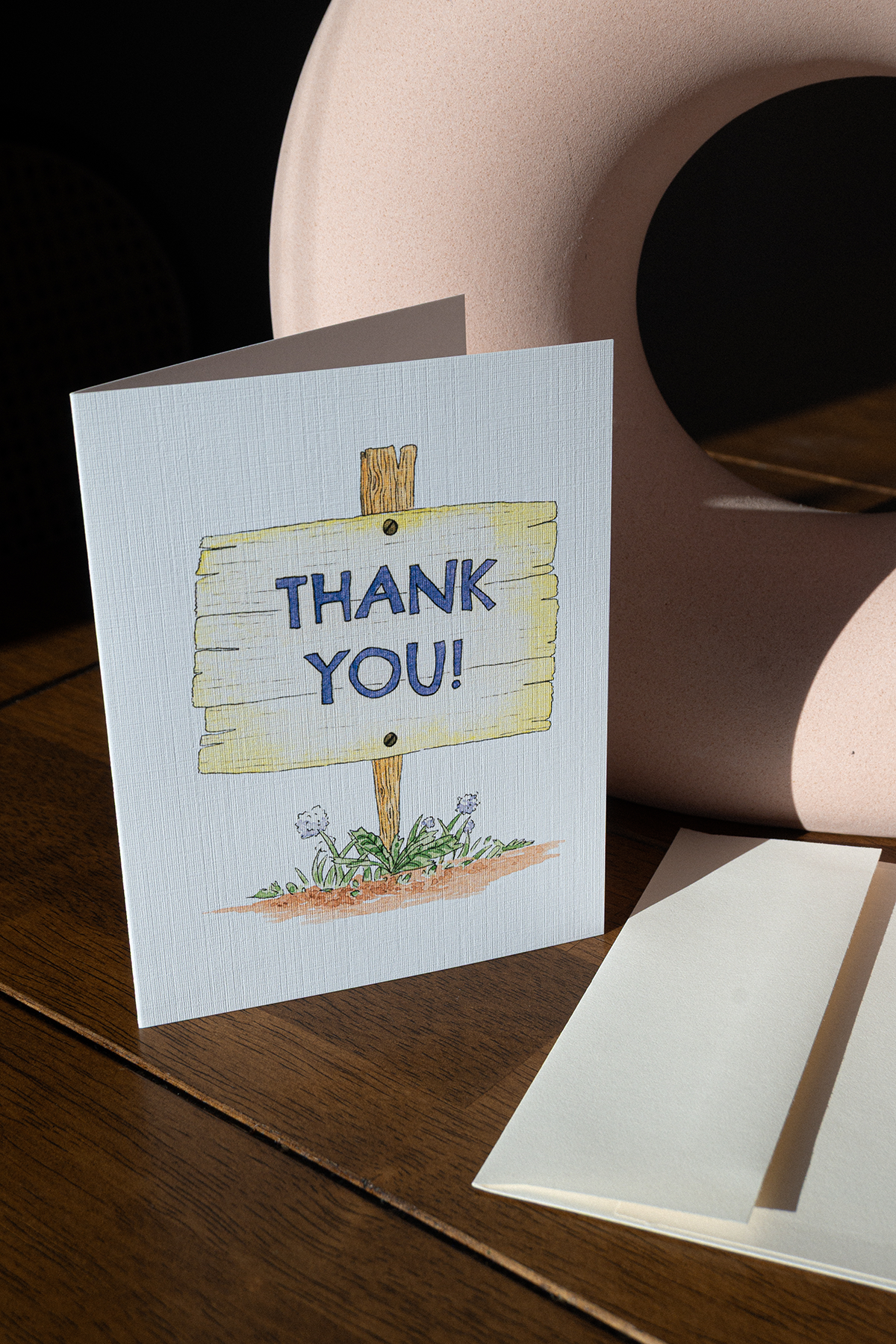 Thank You Garden Sign - Greeting Card