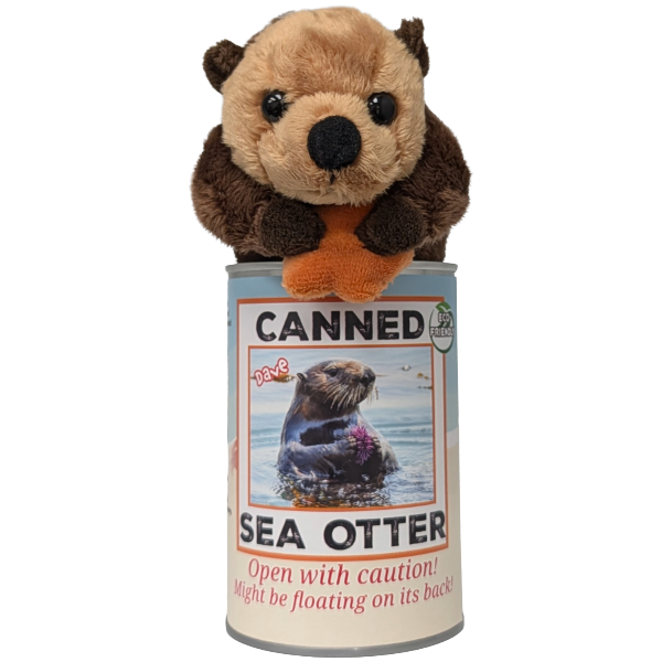 Dave the Canned Sea Otter - Eco-Friendly and Recycled Gift: Pop Top Lid